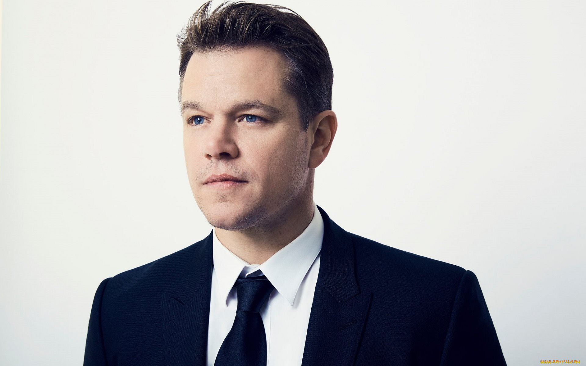 мужчины, matt, damon, пиджак, галстук