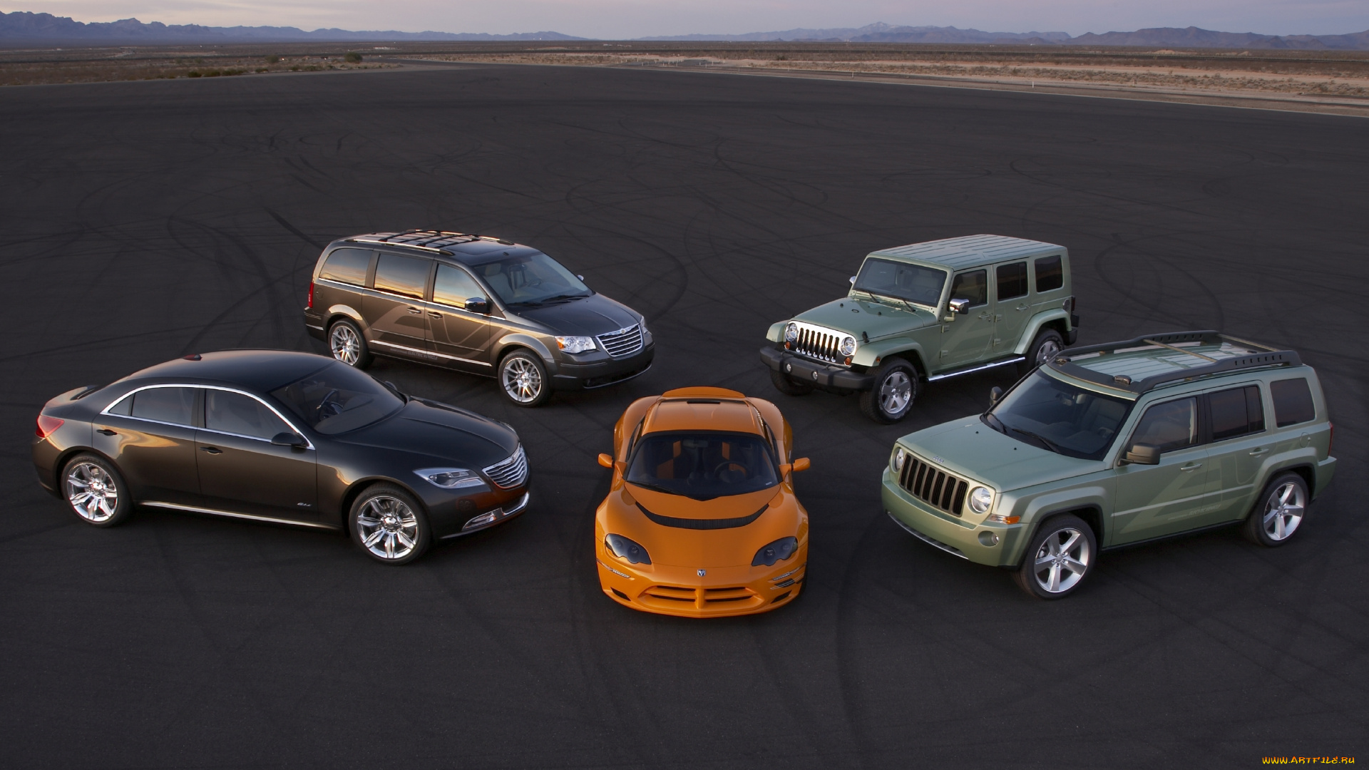 автомобили, разные, вместе, chrysler, dodge