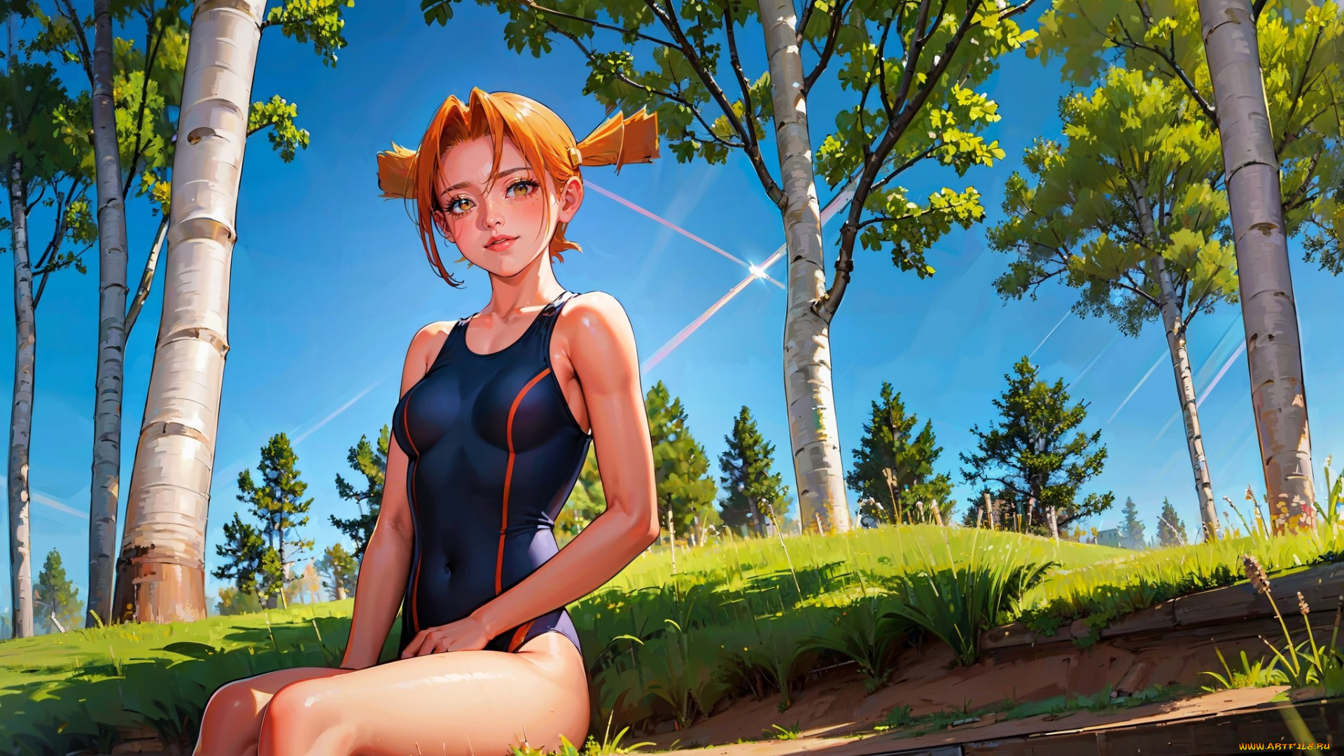 аниме, пейзажи, , природа, нейросети, графика, нейроарт, ai, art, нейронные, сети, рисунки, ней