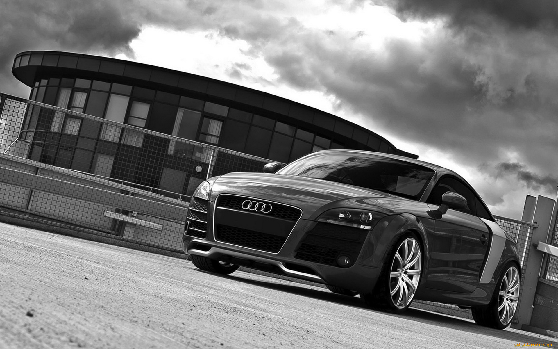 audi, tr8, автомобили, audi, темный, здание