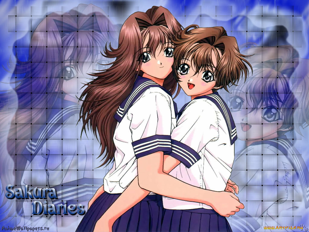 сладкая, парочка, аниме, sakura, diaries