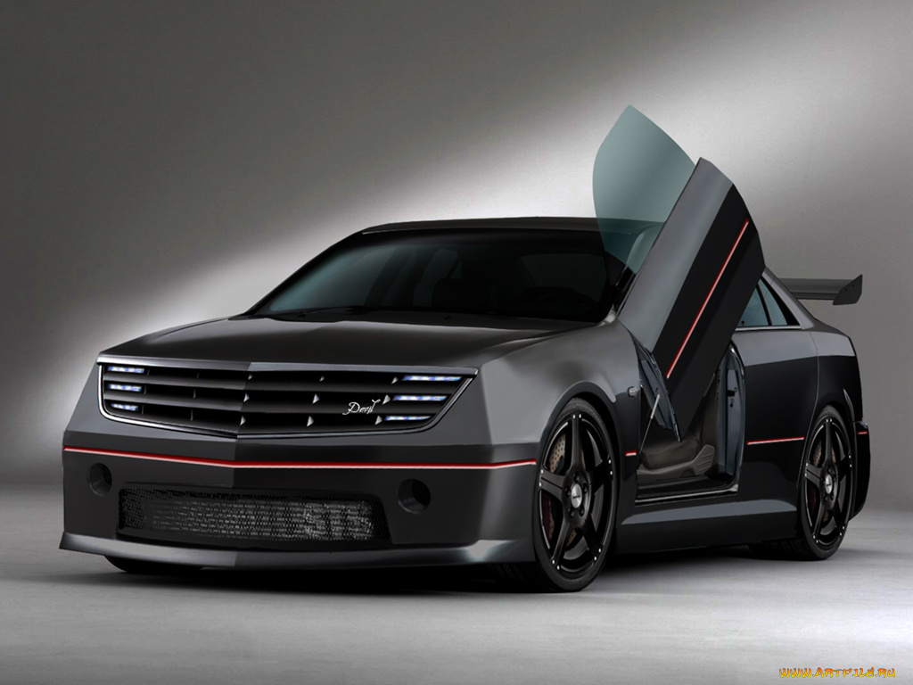 sts, devil, автомобили, cadillac