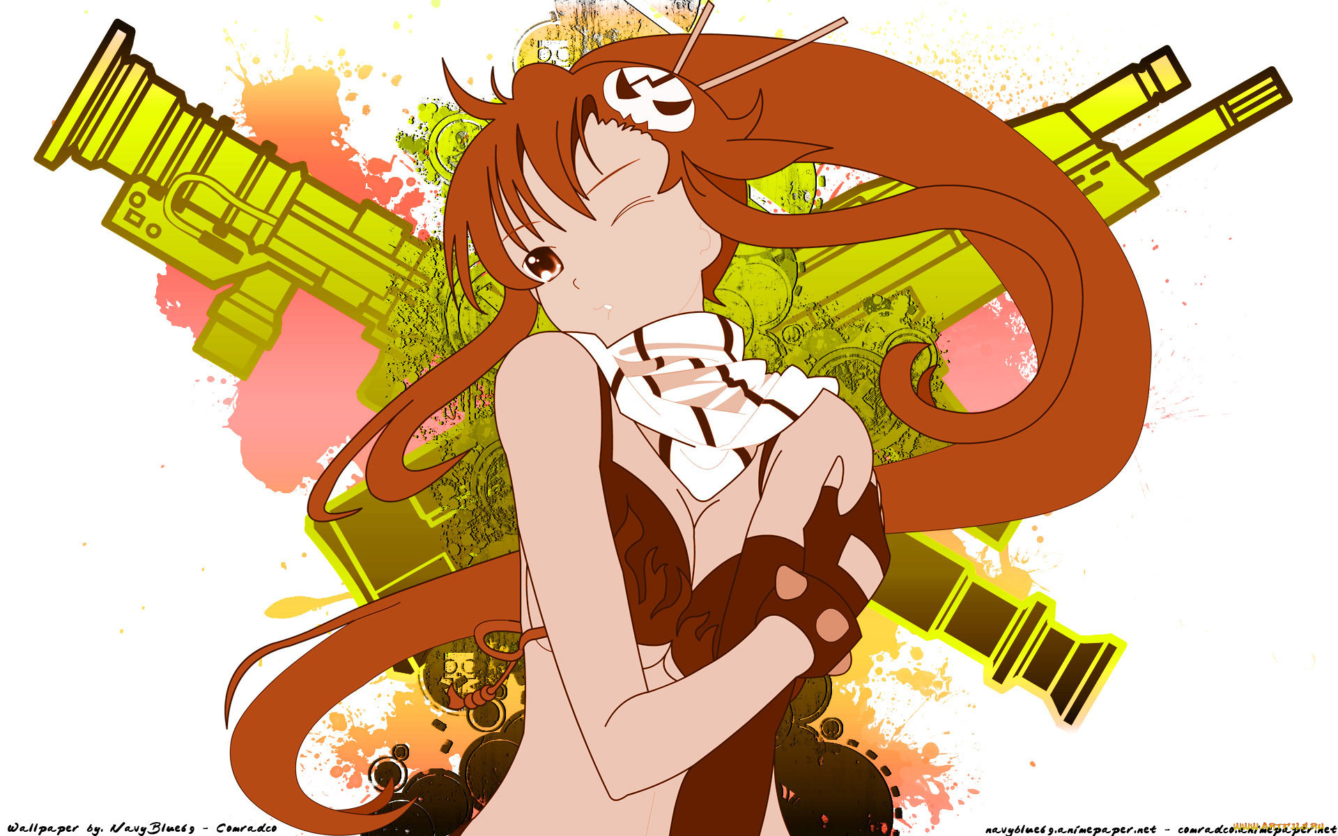 аниме, tengen, toppa, gurren, lagann, yoko, littner