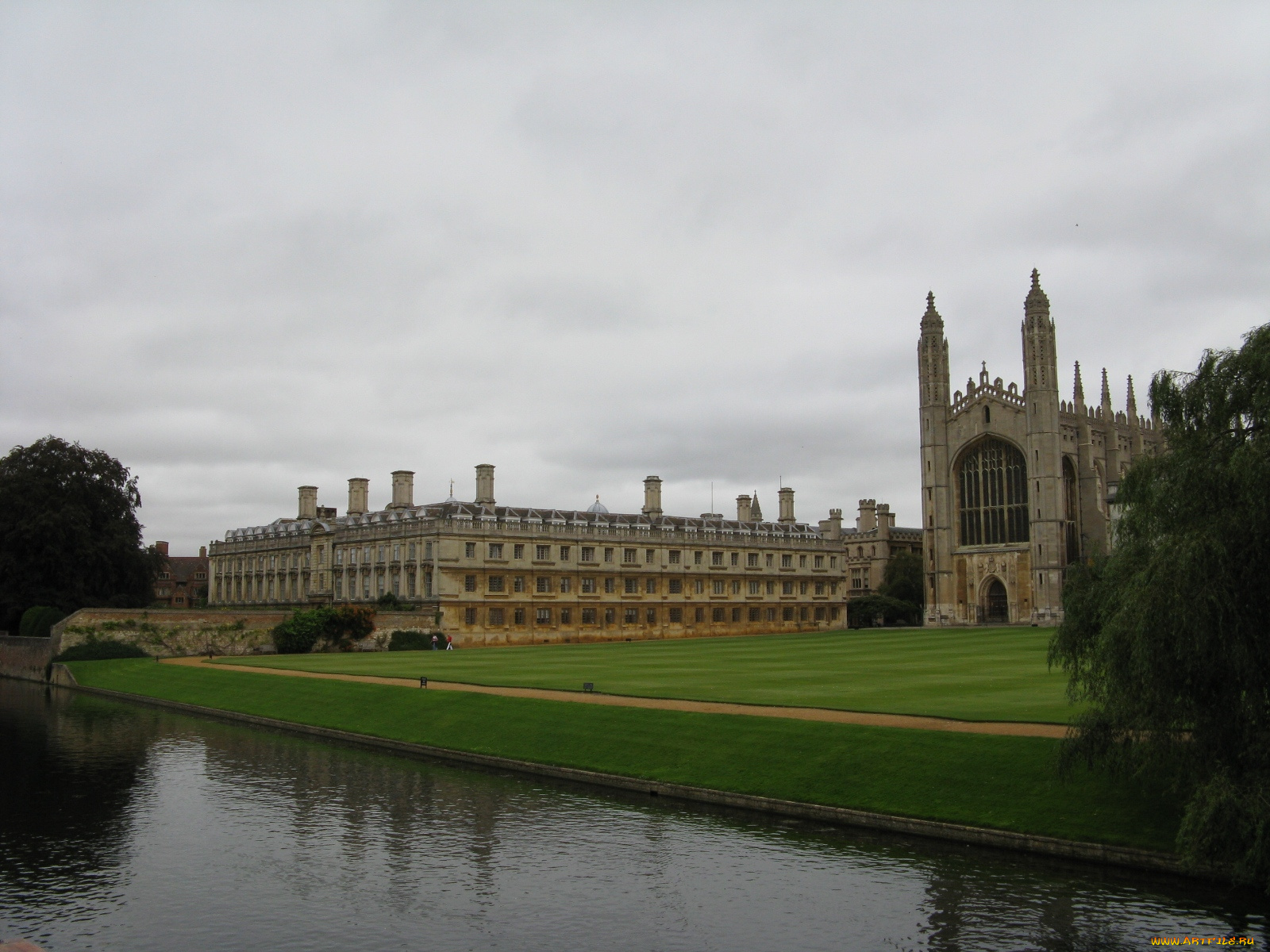 англия, кембридж, города, здания, дома