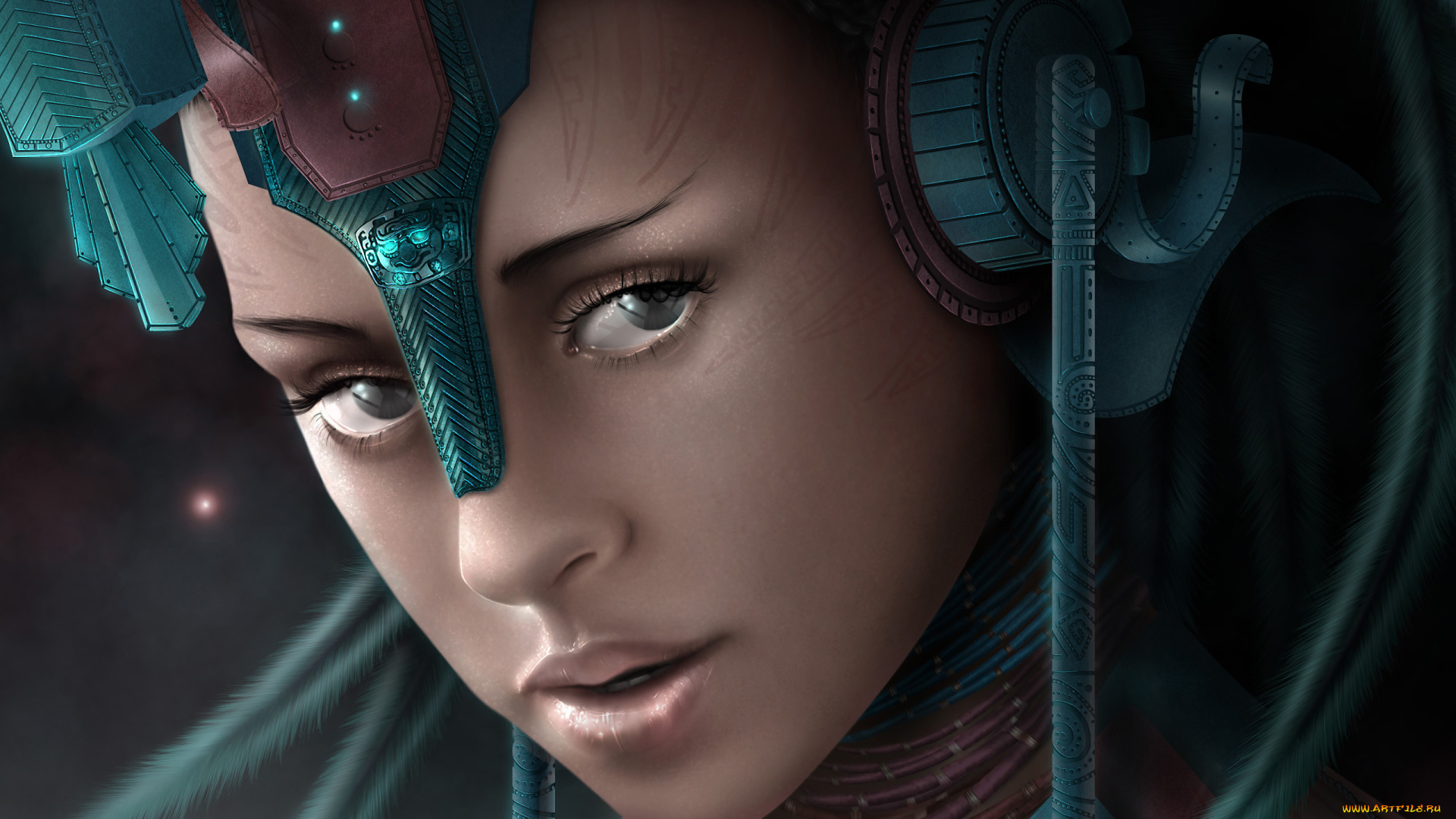 mayan, princess, by, jared, castro, фэнтези, девушки