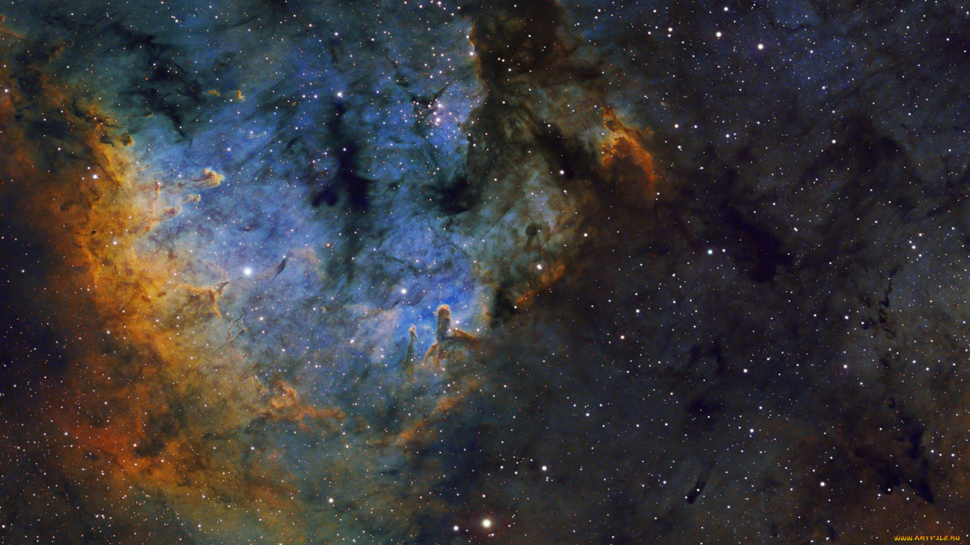 ngc7822, космос, галактики, туманности