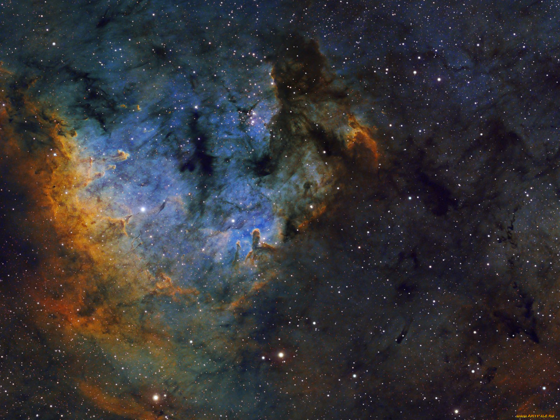 ngc7822, космос, галактики, туманности