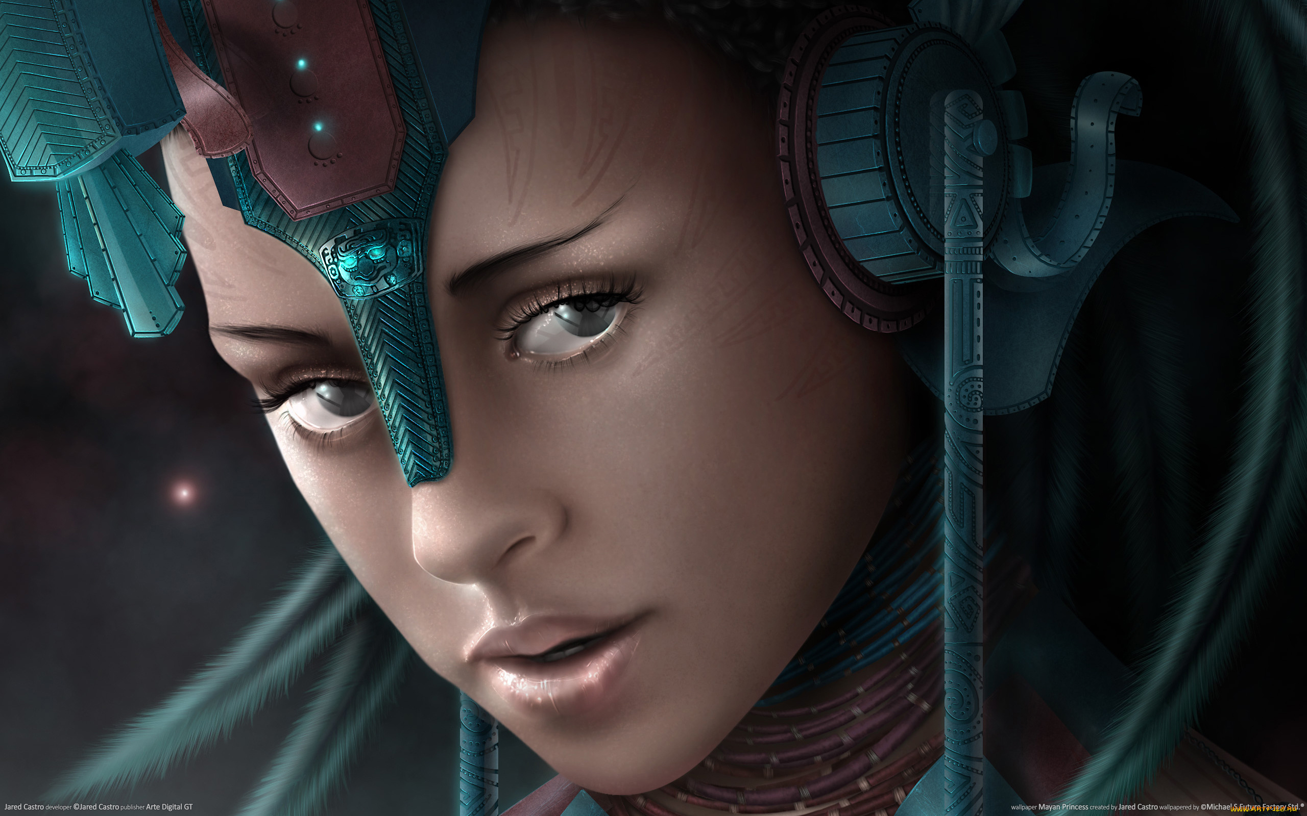 mayan, princess, by, jared, castro, фэнтези, девушки