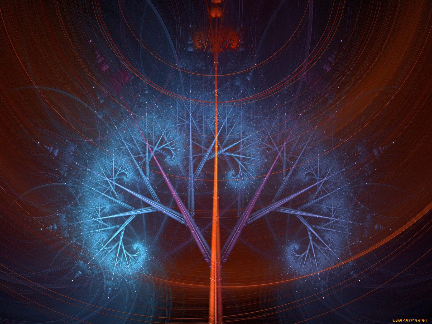 3д, графика, fractal, фракталы, тёмный