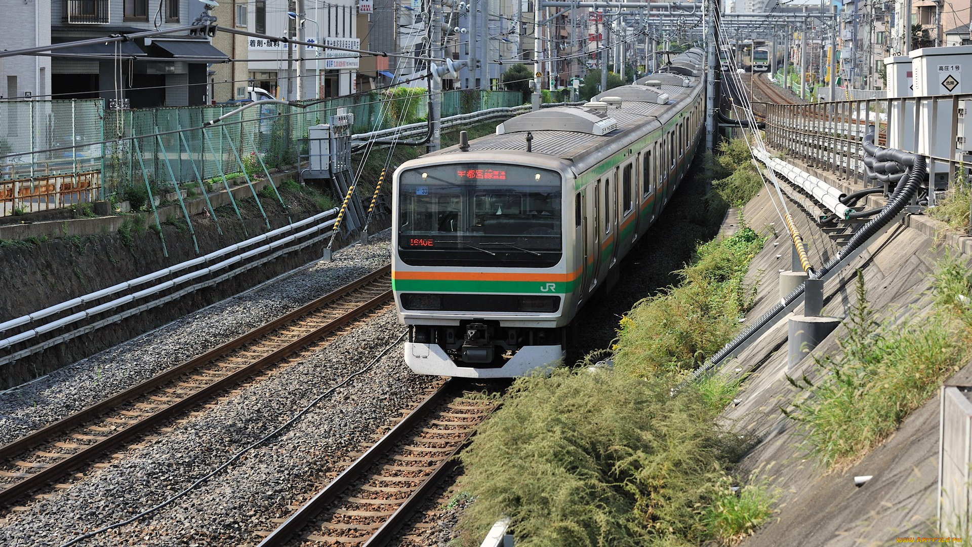 техника, электрички, рельсы, скорость