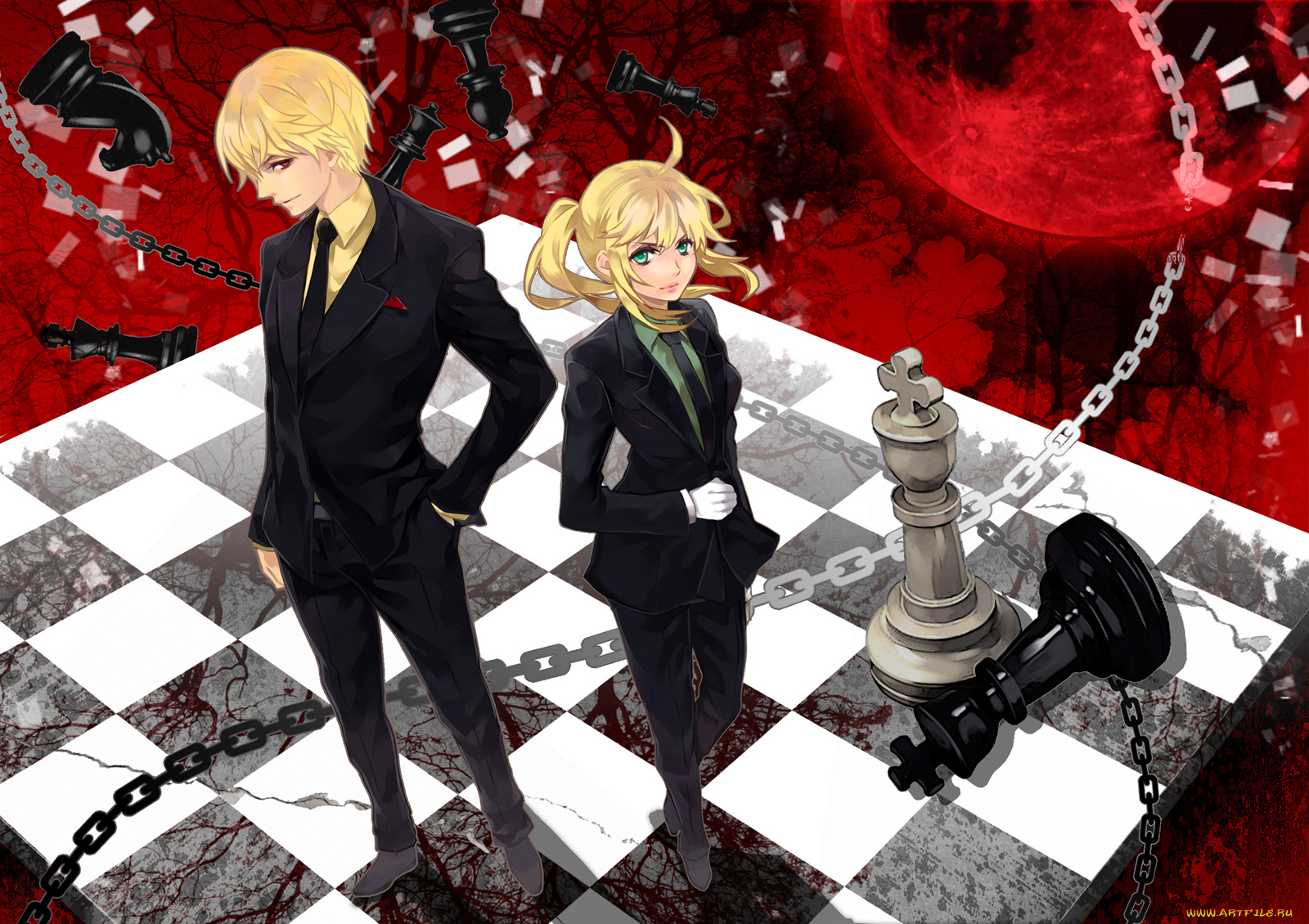 аниме, fate, zero, saber, gilgamesh