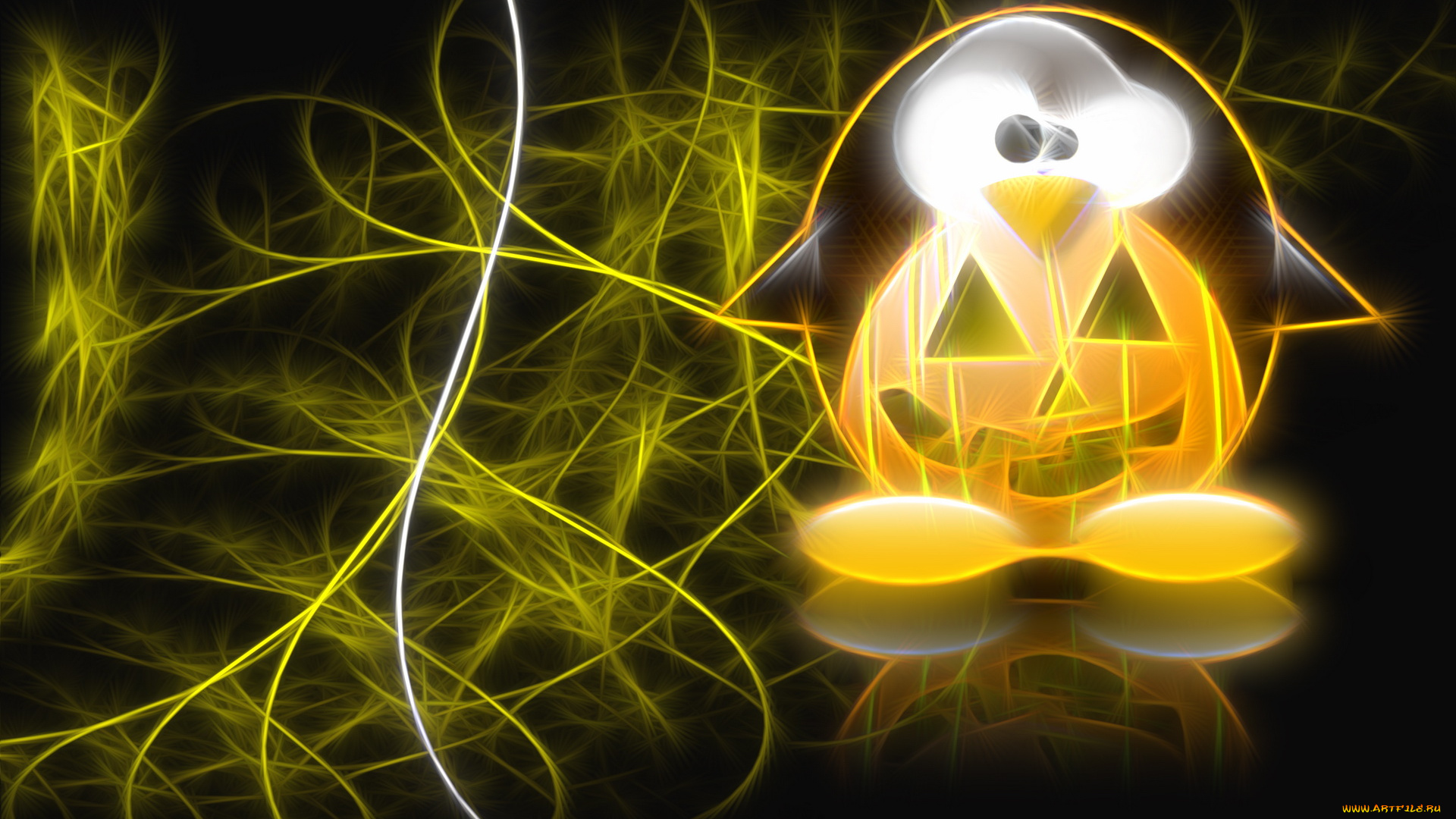 3д, графика, animals, животные, пингвин