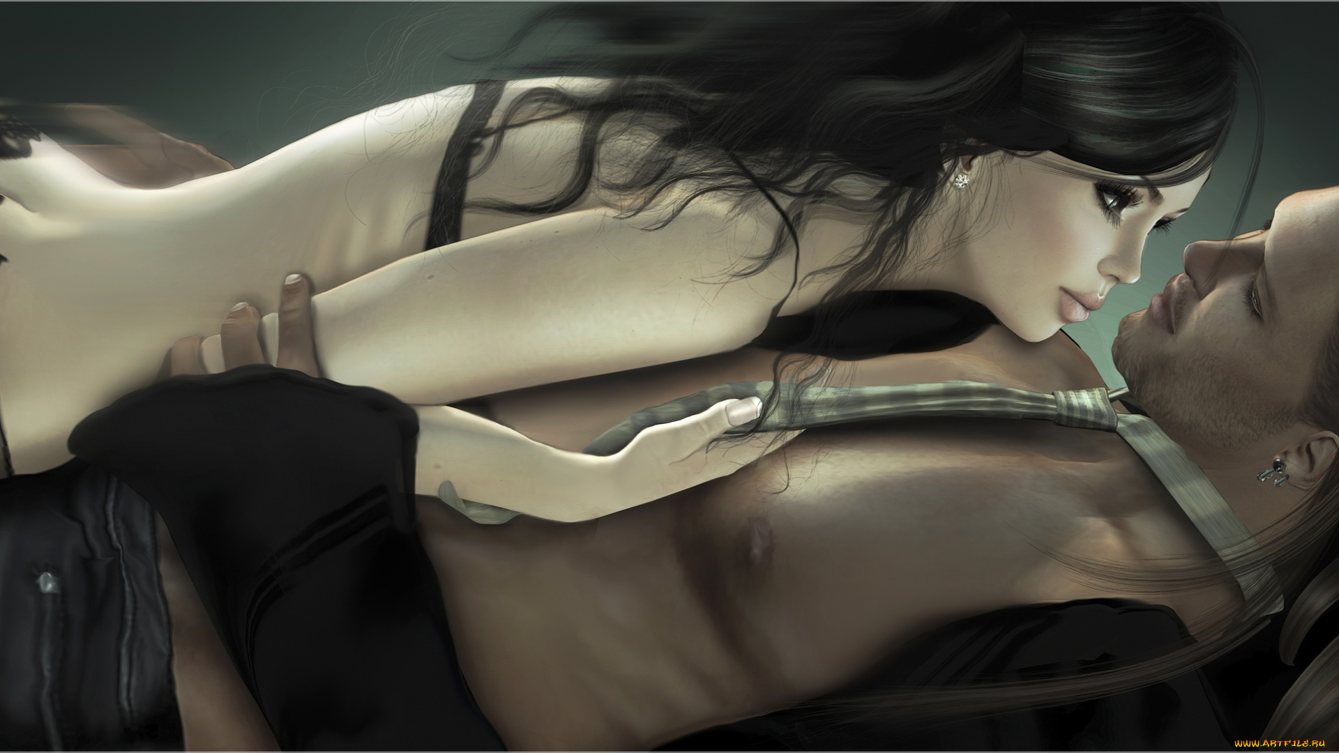 3д, графика, romance, страсть, чувства, парень, девушка