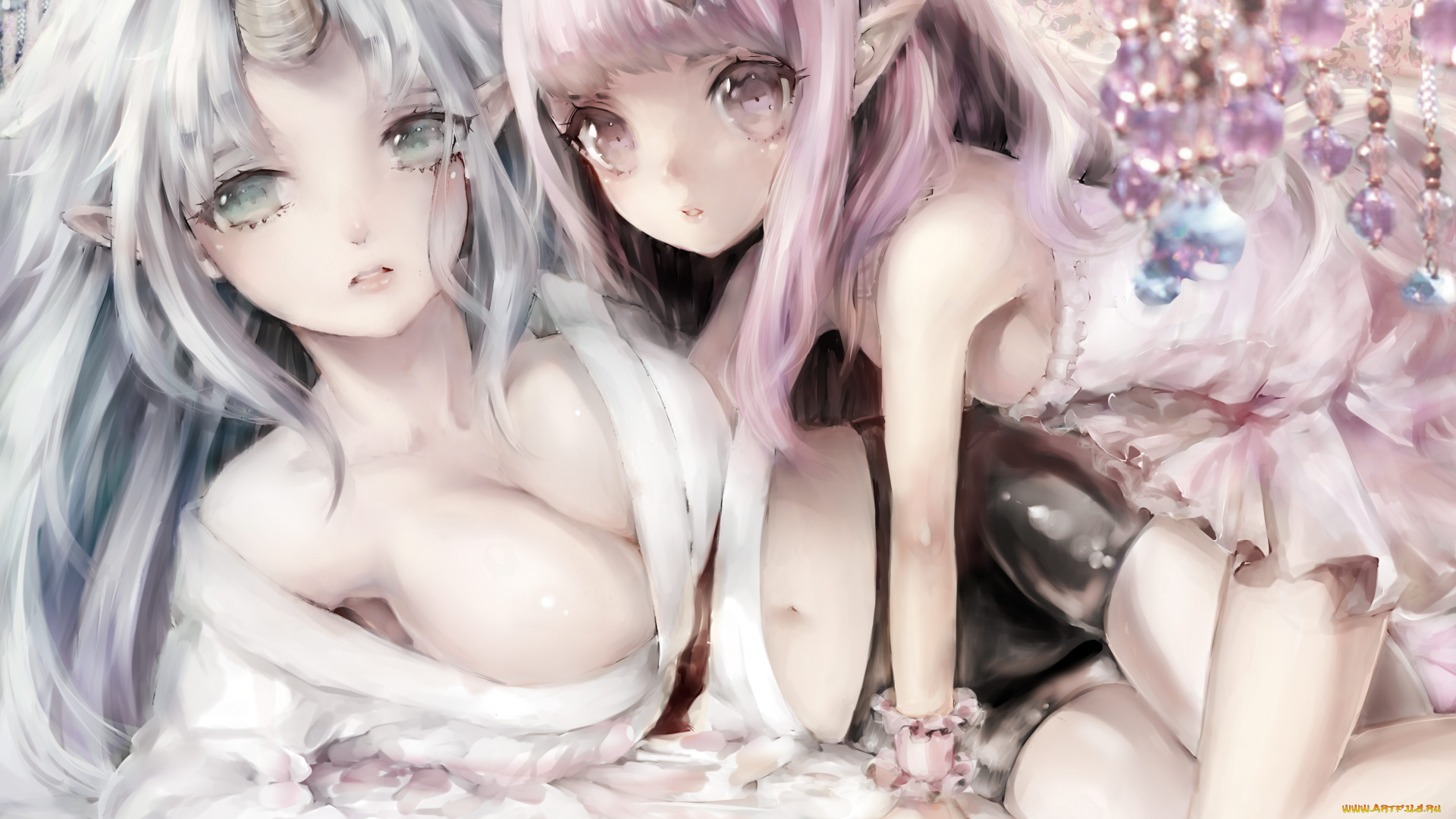 аниме, angels, demons, демоны, девушка