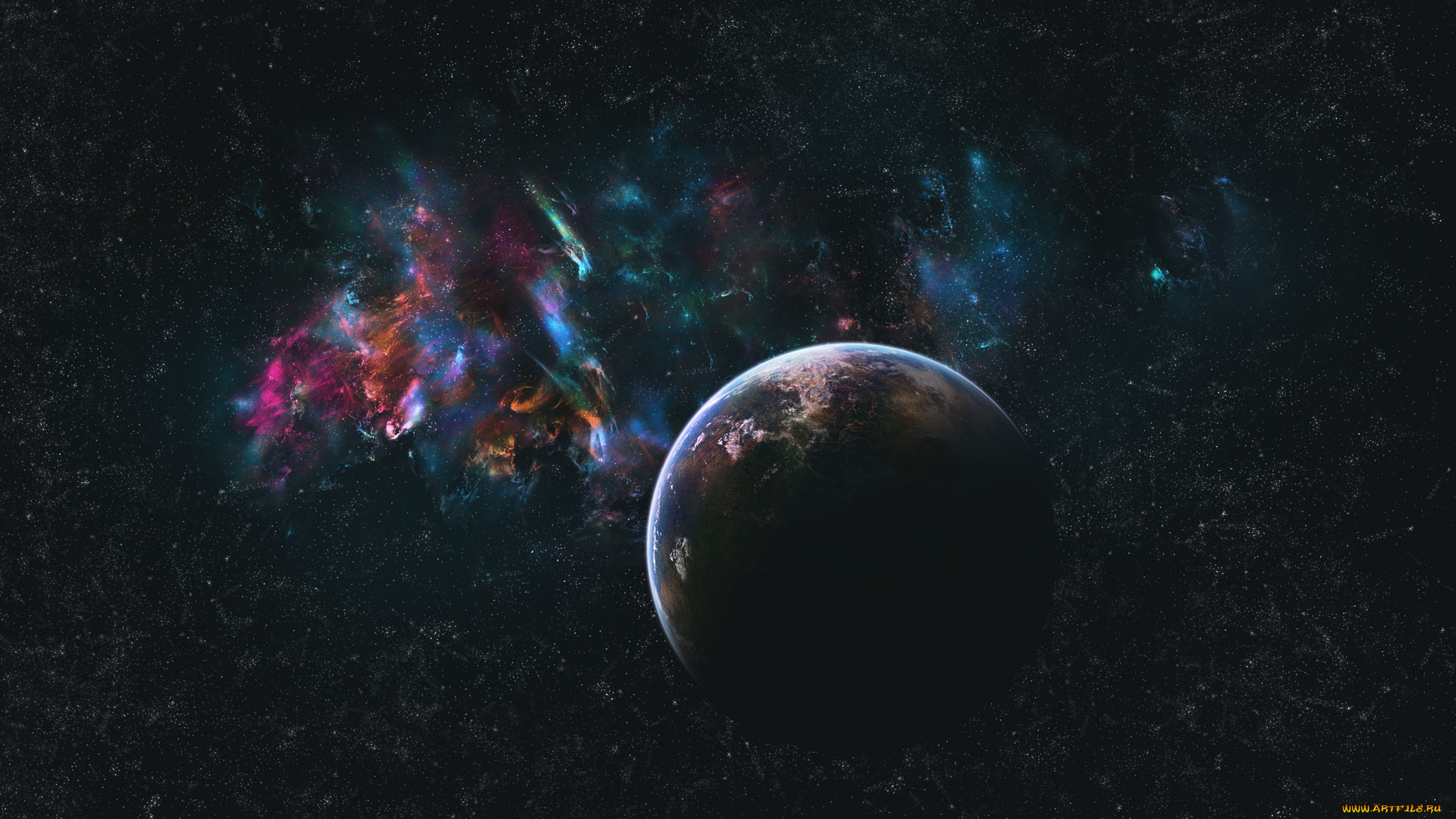космос, арт, планеты