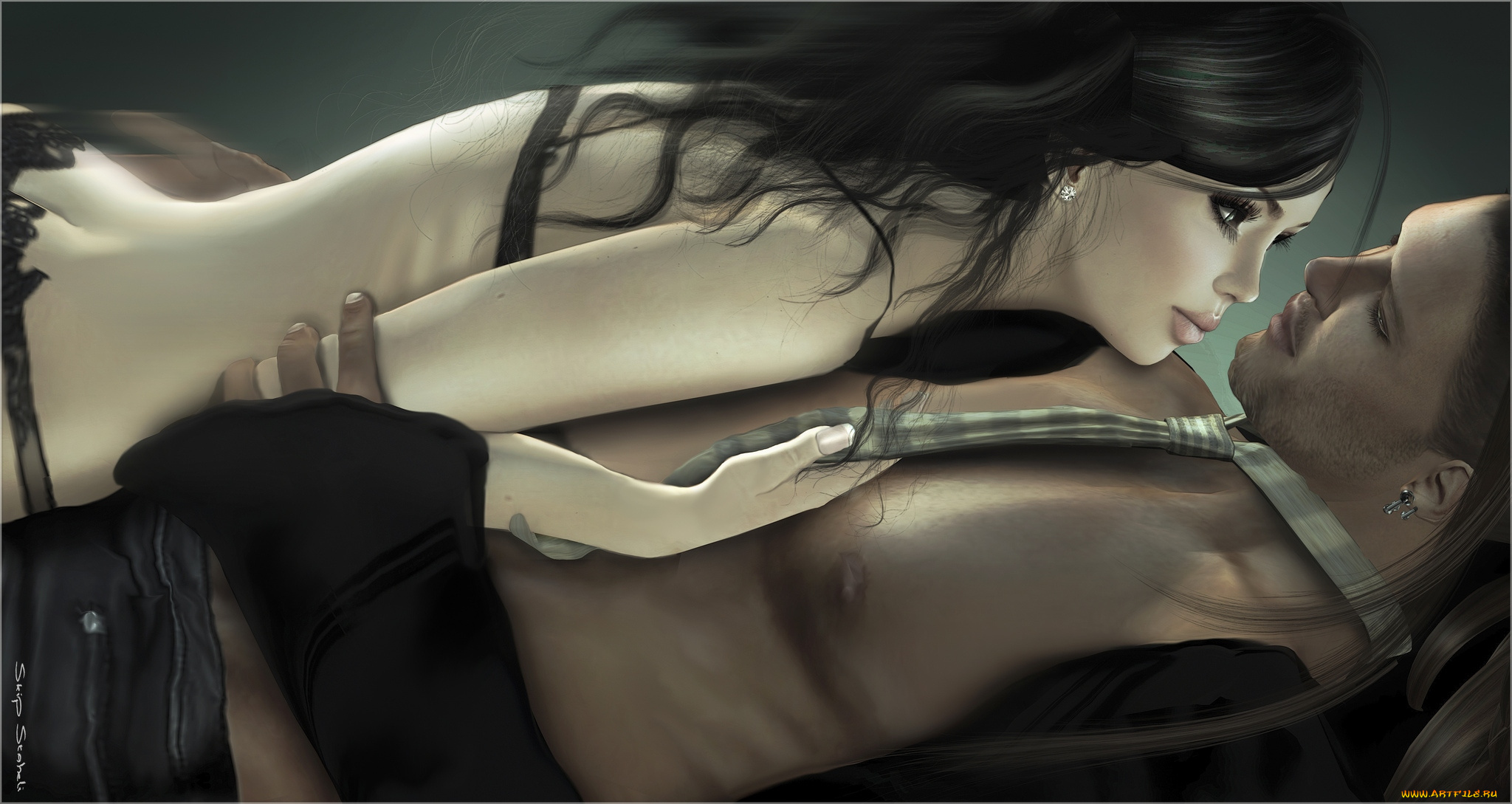 3д, графика, romance, страсть, чувства, парень, девушка