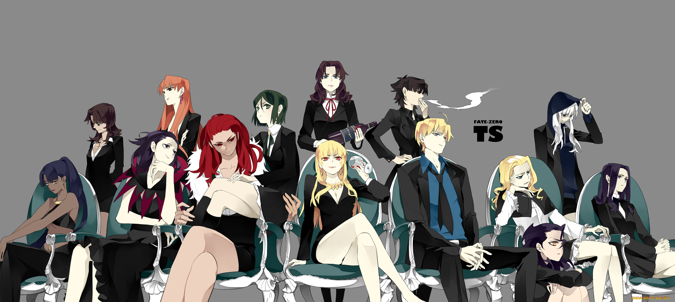 аниме, fate, zero, персонажи