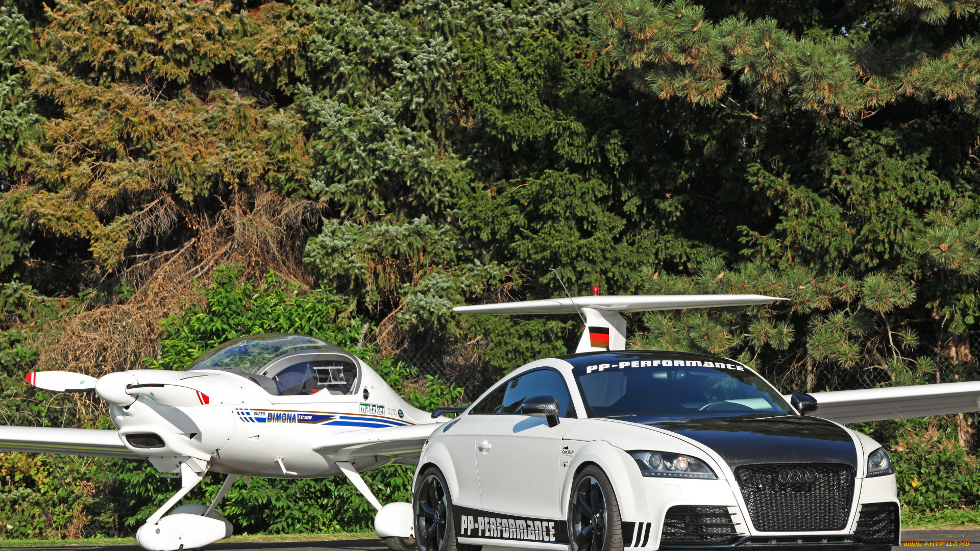 2013, audi, tt, rs, black, and, white, edition, автомобили, самолет