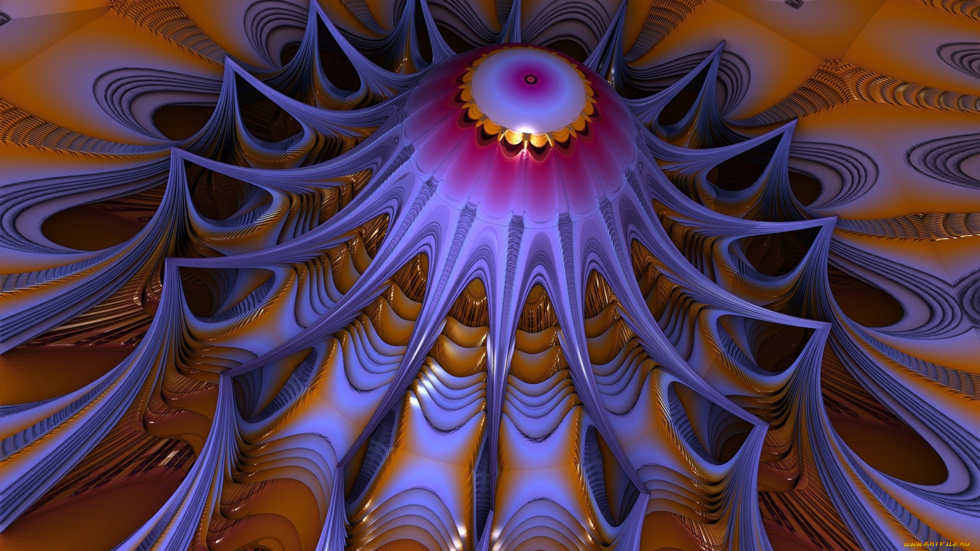 3д, графика, fractal, фракталы, фон, цвета, узор