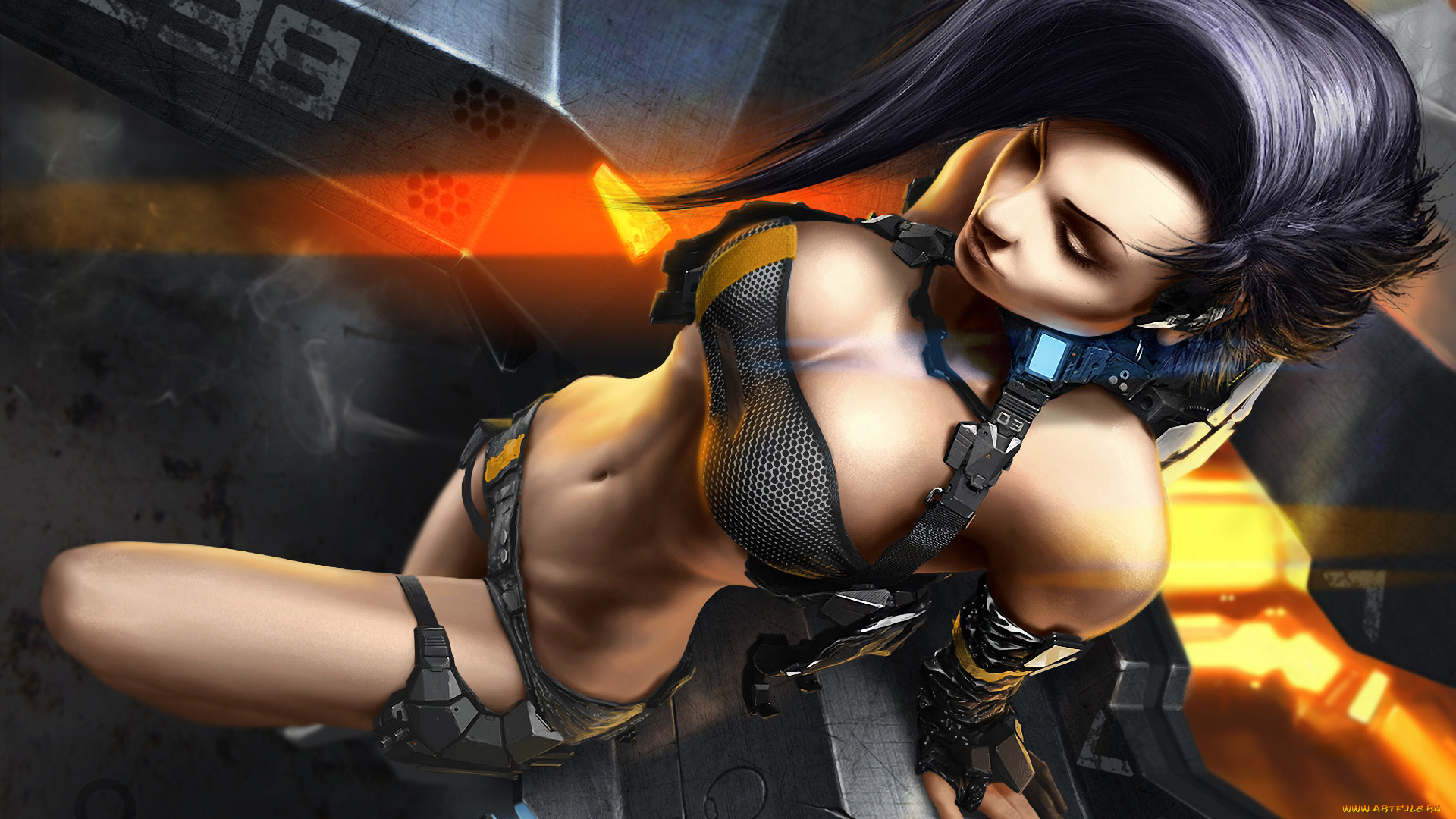 3д, графика, people, люди, задумчивость, девушка