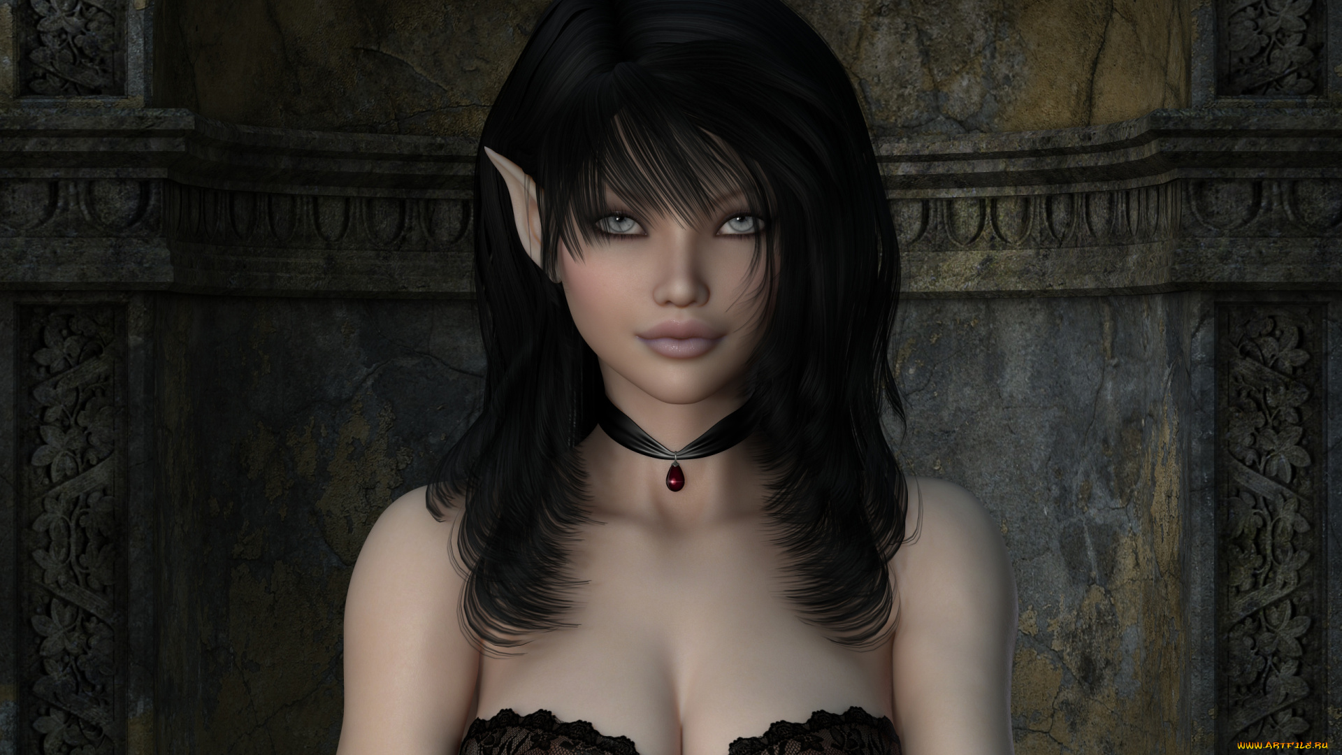 felicia, by, metalhed13, 3д, графика, elves, эльфы, девушки, рендер