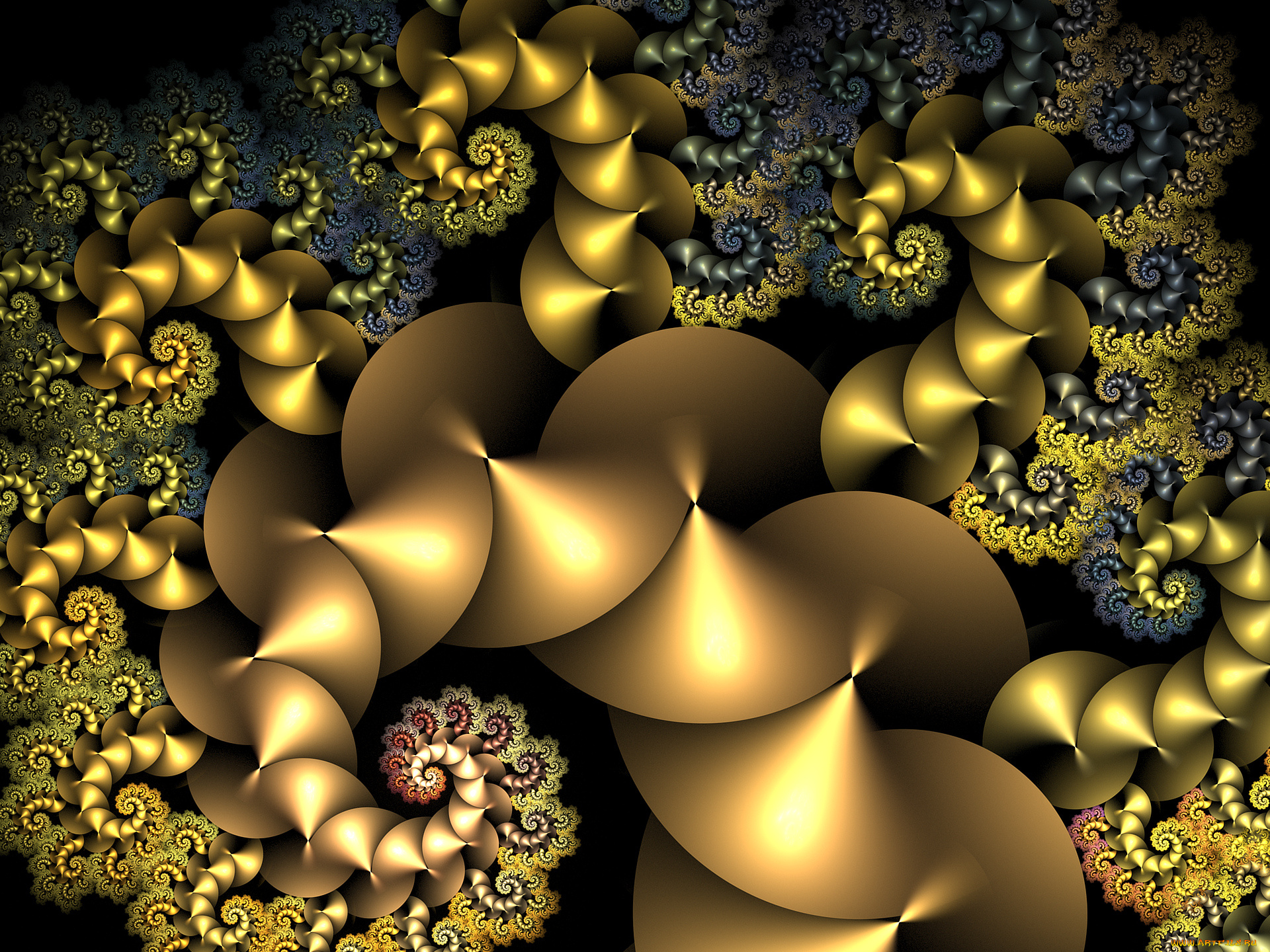 3д, графика, fractal, фракталы, узор, цвета, фон