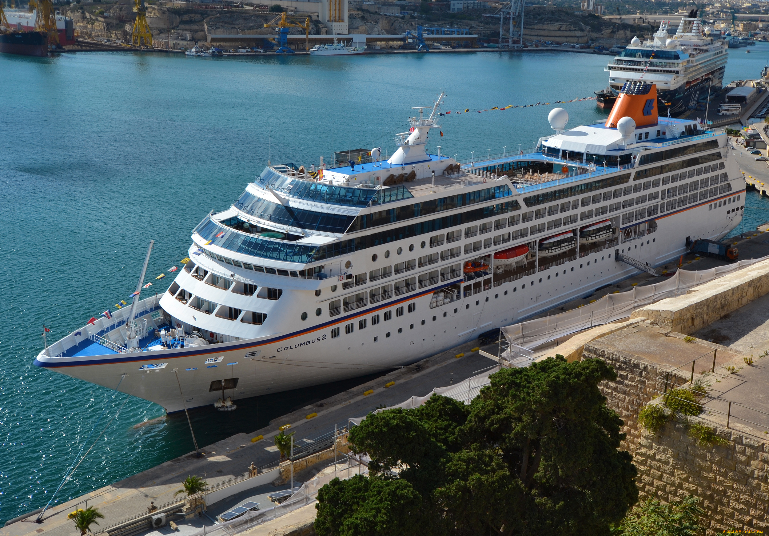 columbus, корабли, лайнеры, причал, лайнер, круиз