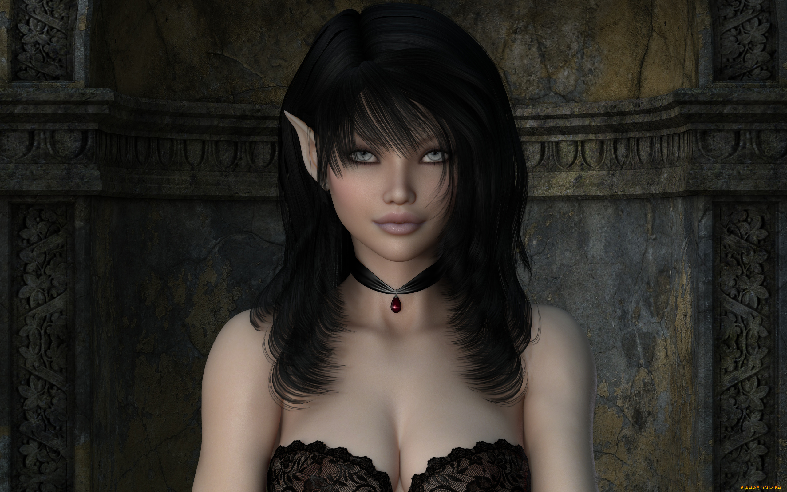 felicia, by, metalhed13, 3д, графика, elves, эльфы, девушки, рендер