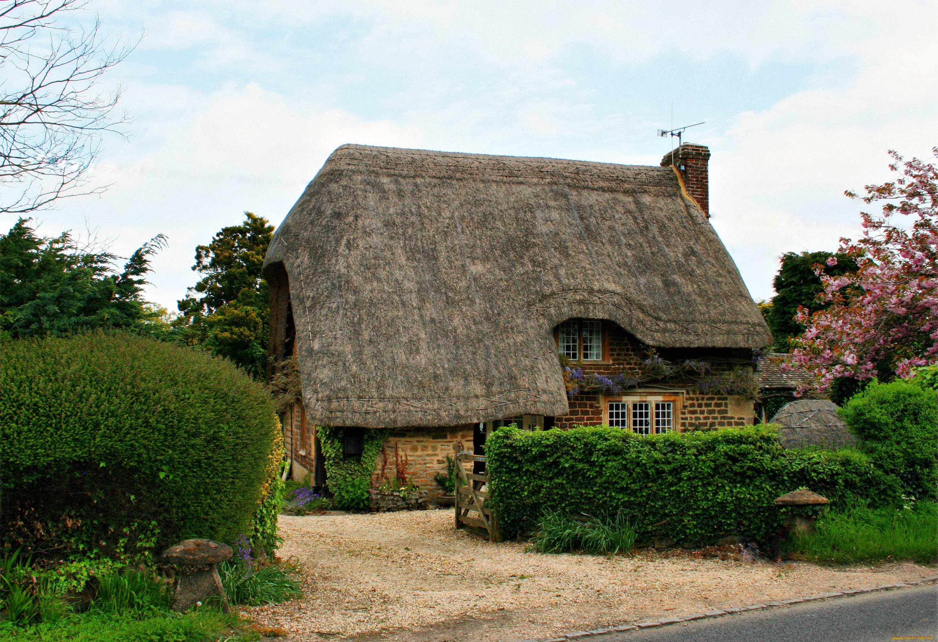 calne, wiltshire, великобритания, города, здания, дома, ландшафт, сад, дом