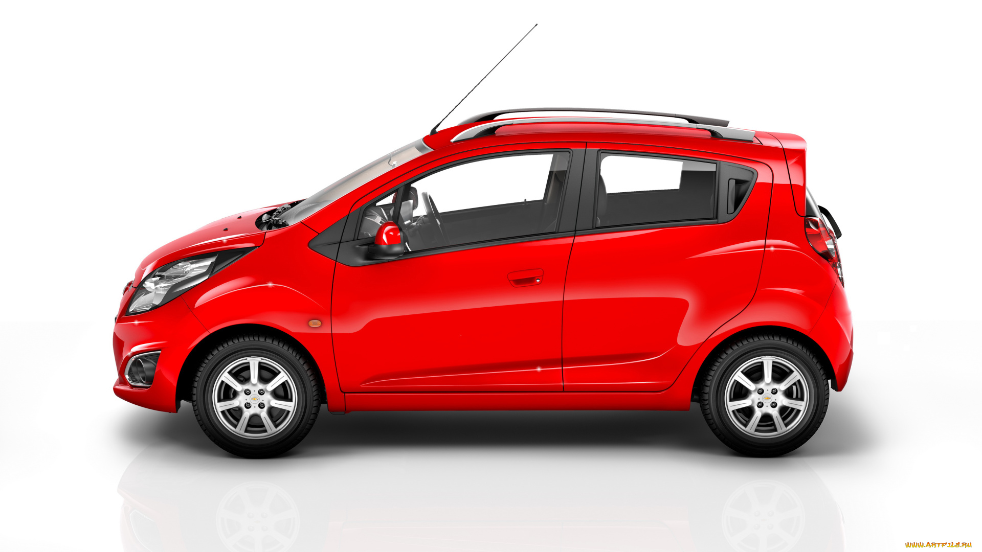 2014, chevrolet, beat, автомобили, chevrolet, beat, красный, сбоку, металлик