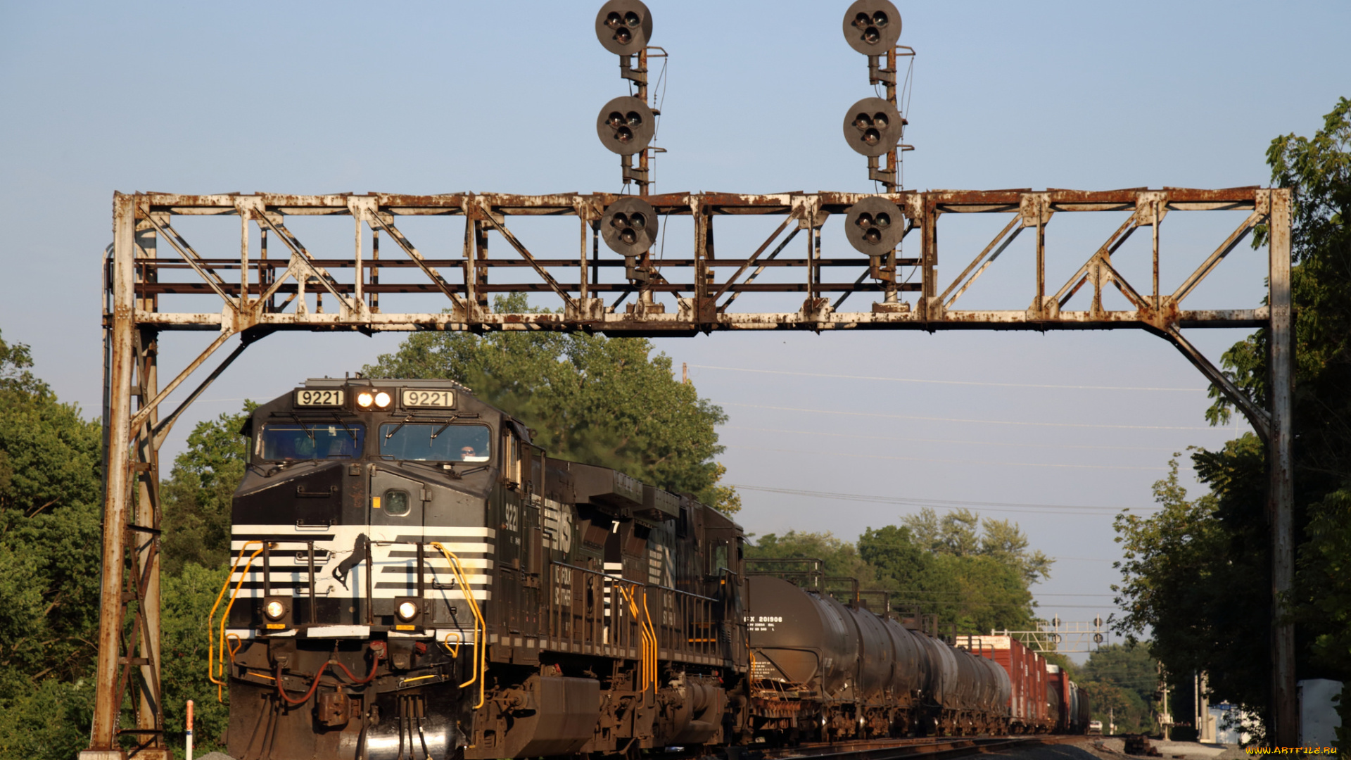 техника, поезда, железная, дорога, локомотив, состав