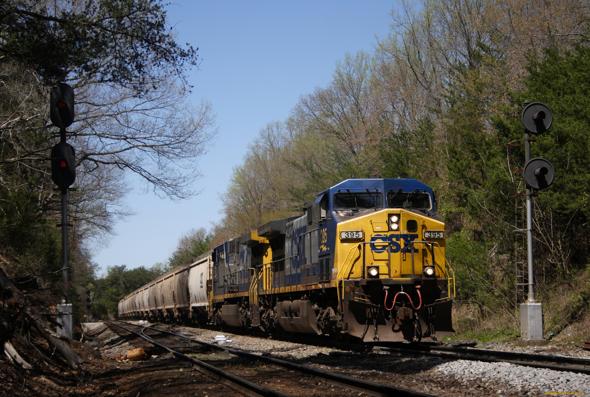 техника, поезда, железная, дорога, локомотив, состав