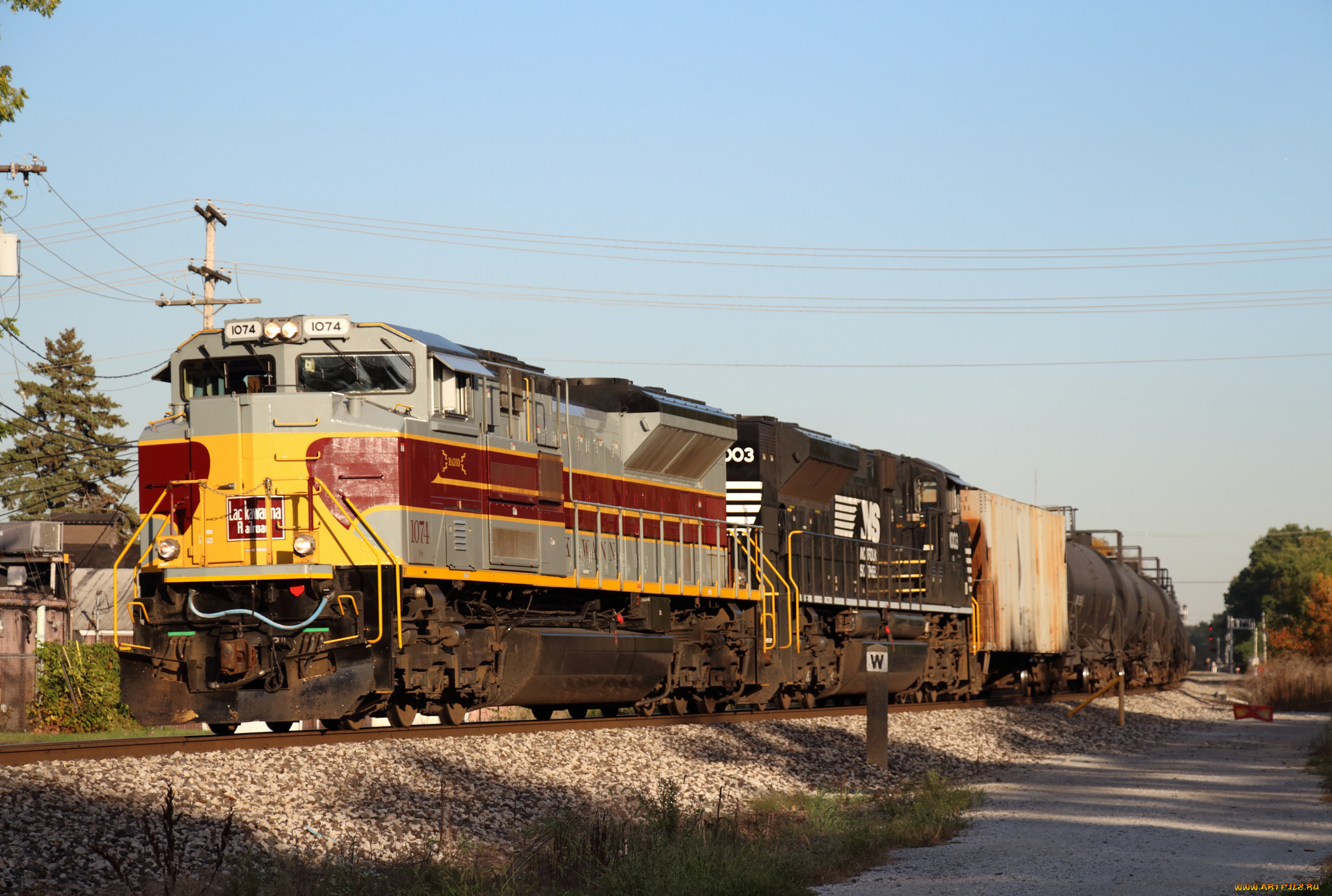 техника, поезда, железная, дорога, локомотив, состав