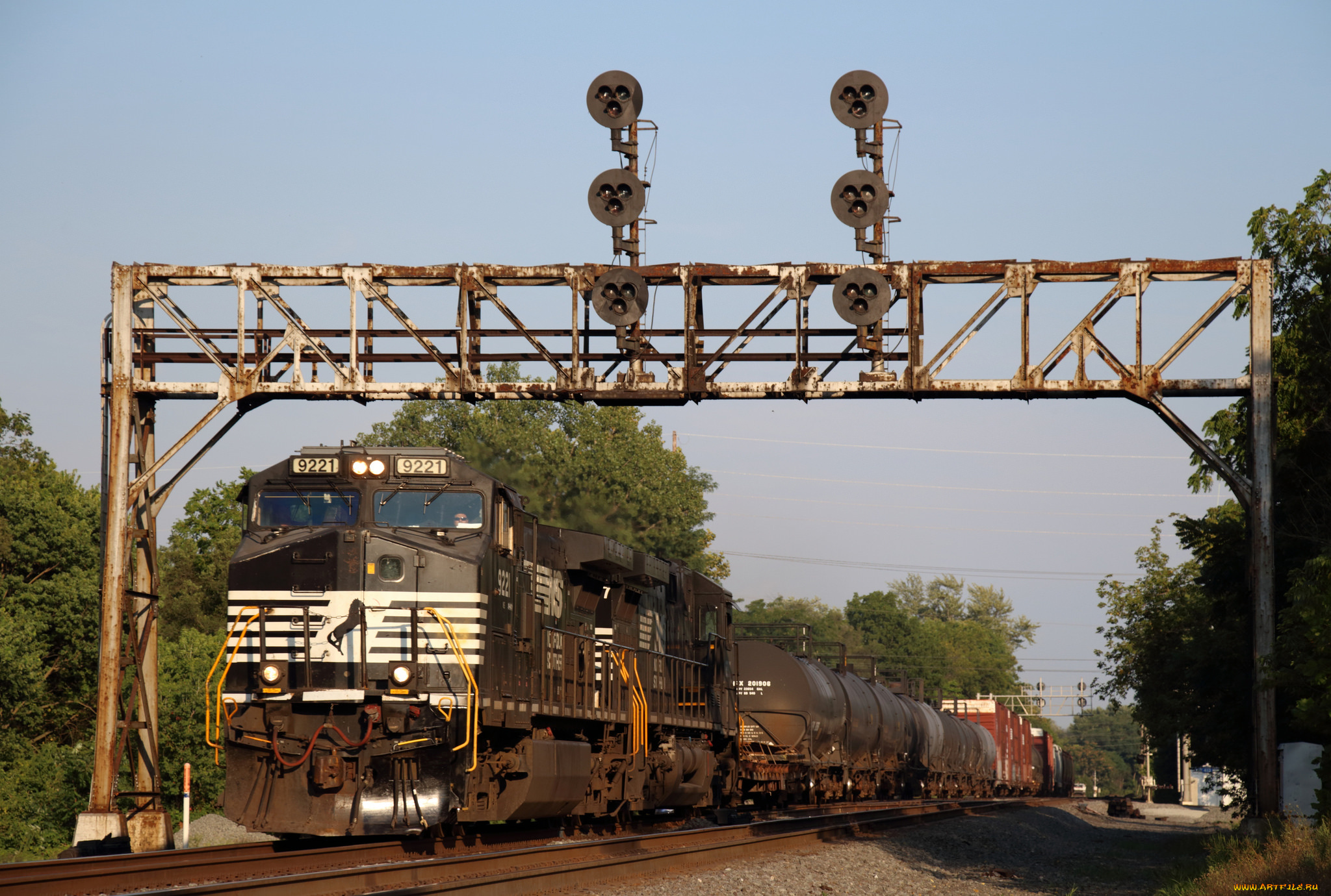 техника, поезда, железная, дорога, локомотив, состав