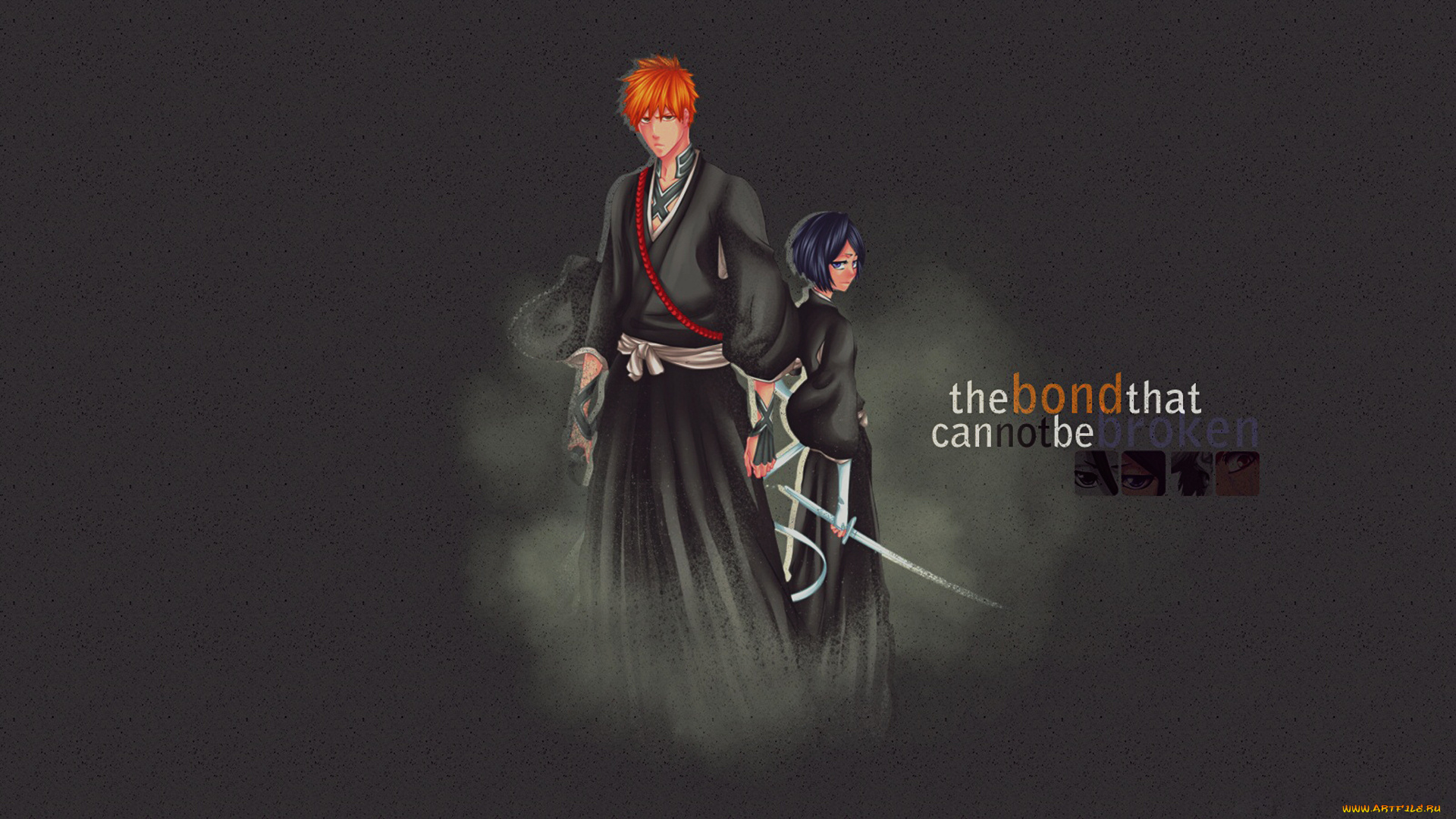 аниме, bleach, ичиго, ichigo, kurosaki, rukia, kuchiki, рукия