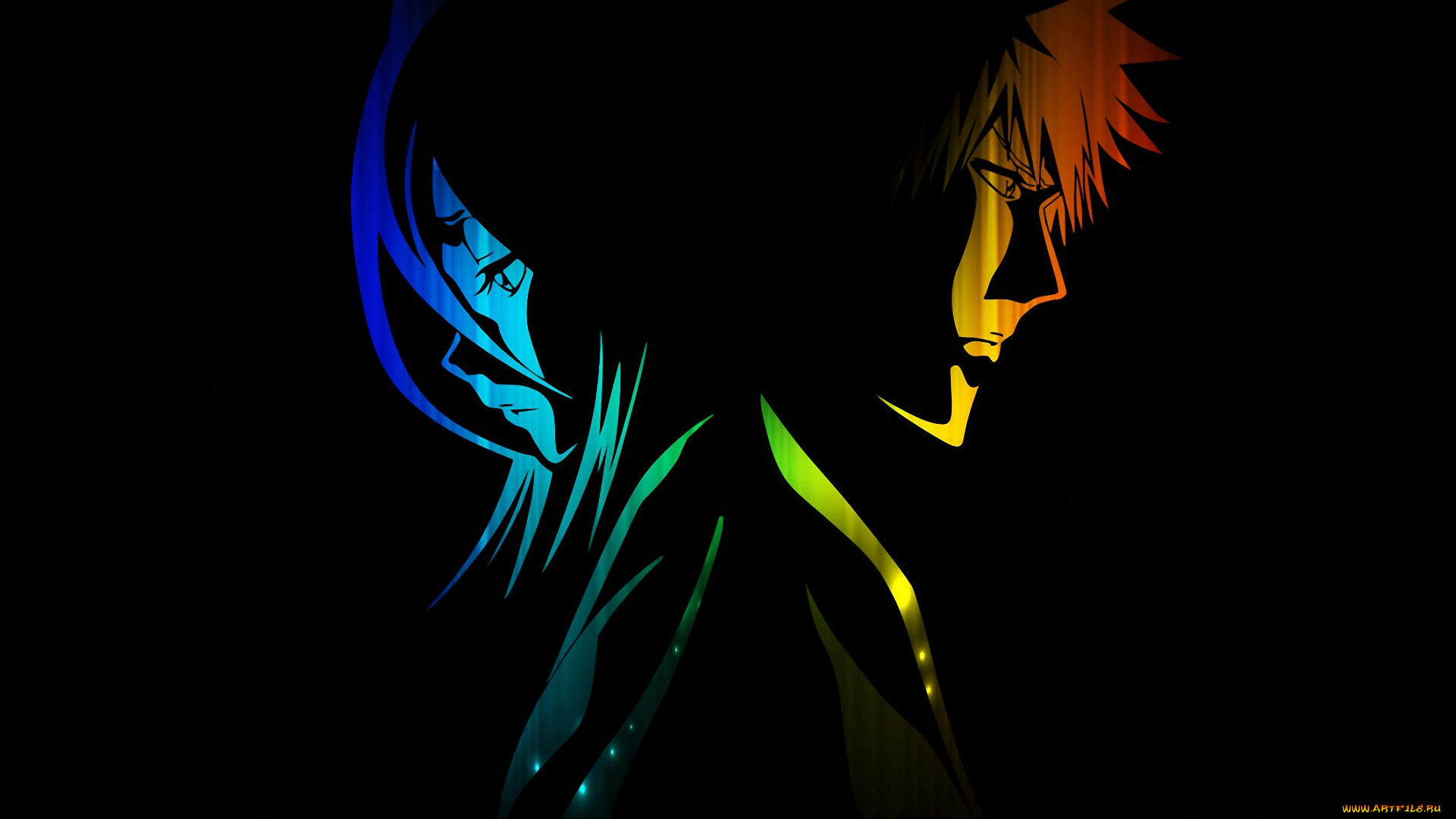 аниме, bleach, шинигами, shinigami, rukia, kuchiki, kurosaki, ichigo