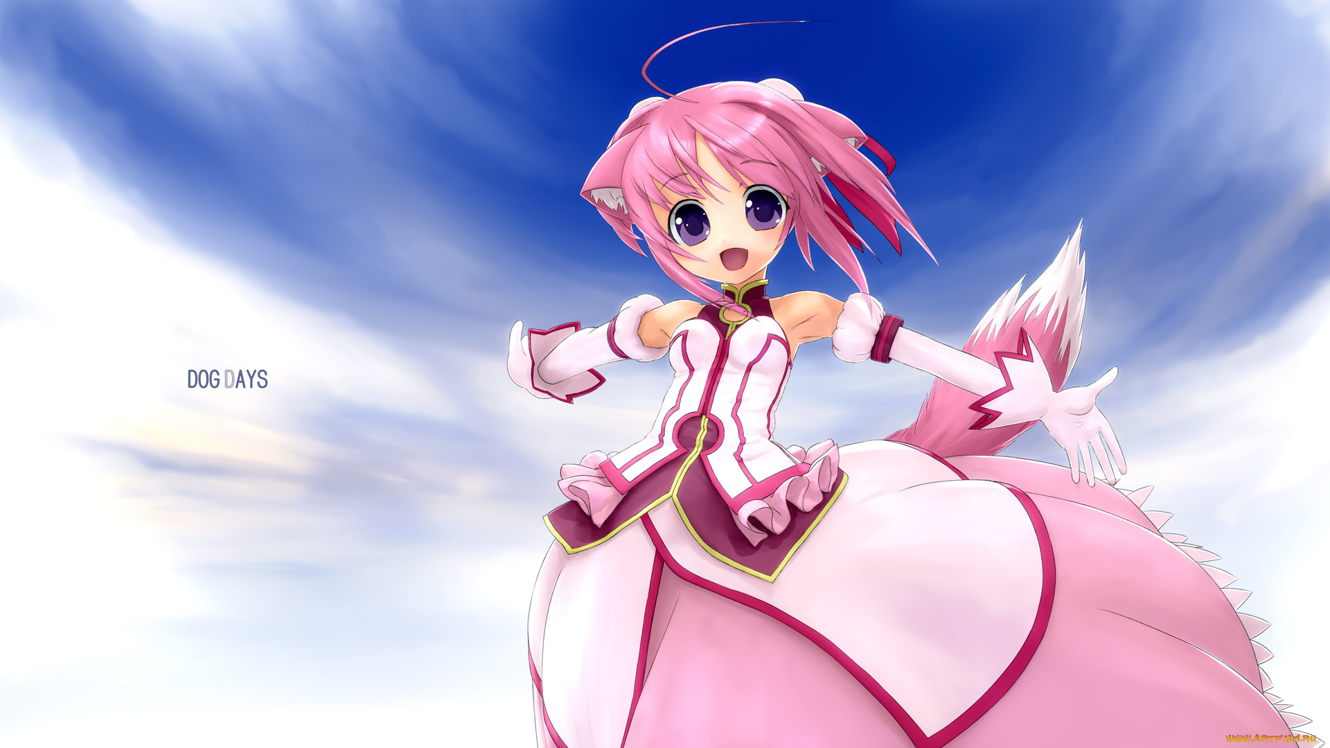 аниме, dog, days, девочка, арт, gasketsu, millhiore, f, biscotti, dog, days