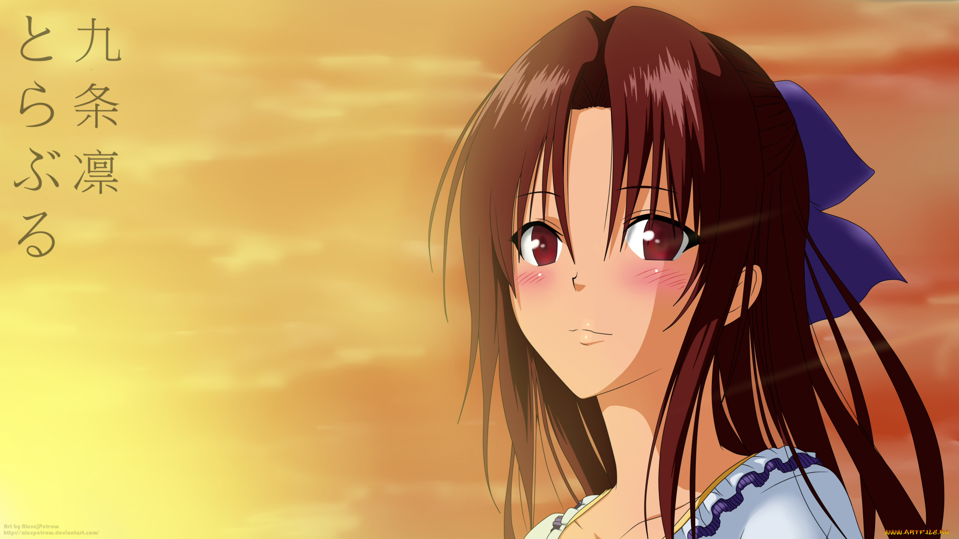 аниме, to, love, ru, фон, взгляд, девушка