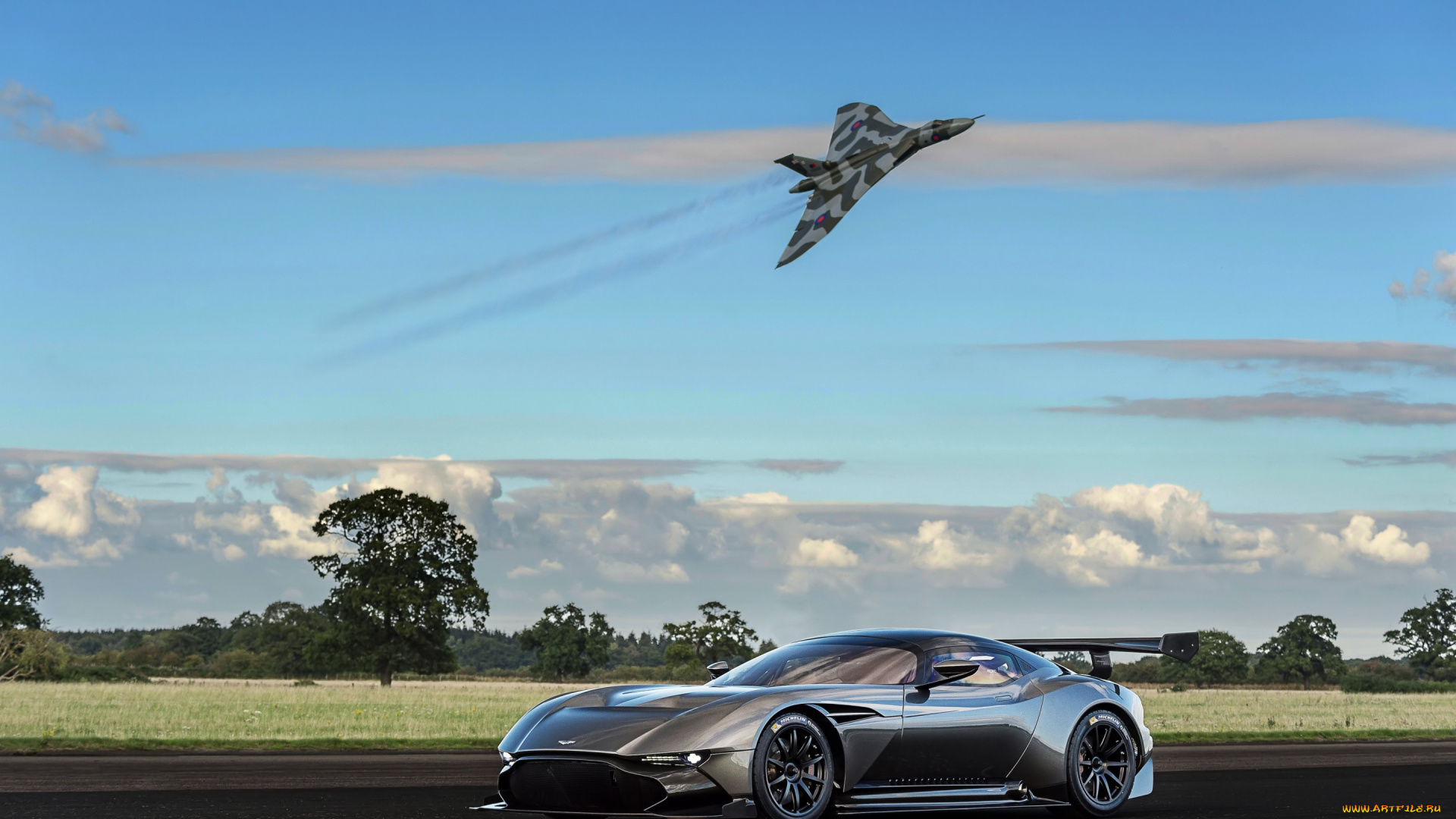 автомобили, aston, martin, самолет, supercar, avro, aston, martin, vulcan