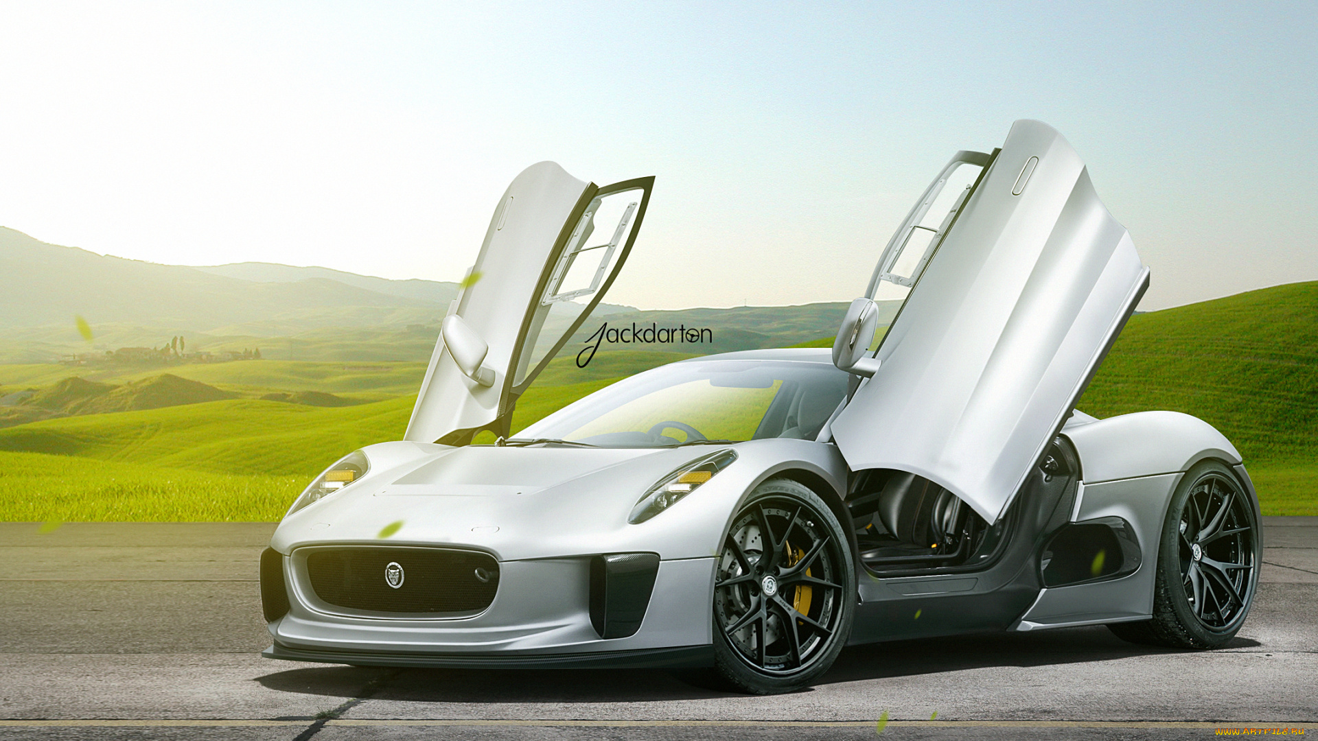 автомобили, jaguar, c-x75, jackdarton, Ягуар, авто, суперкар