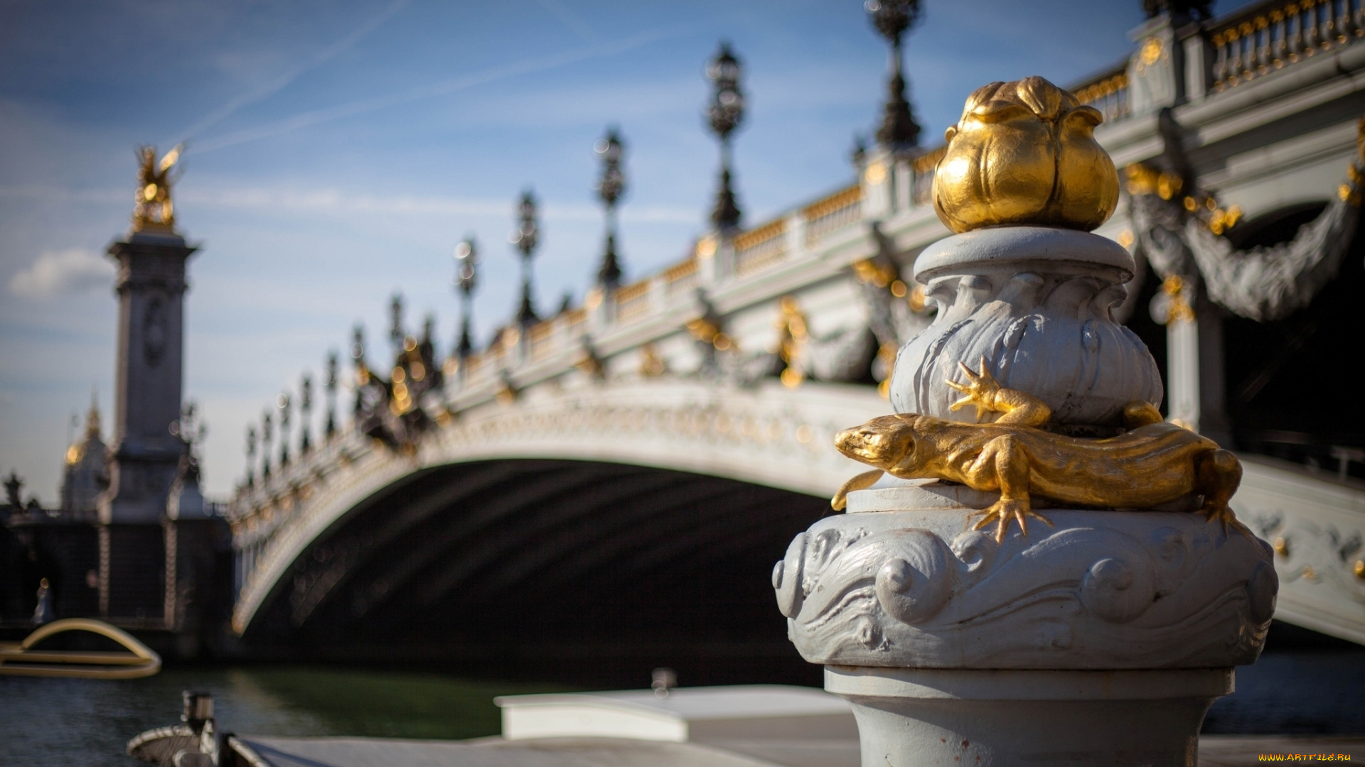 разное, элементы, архитектуры, europe, france, pont, alexandre, iii