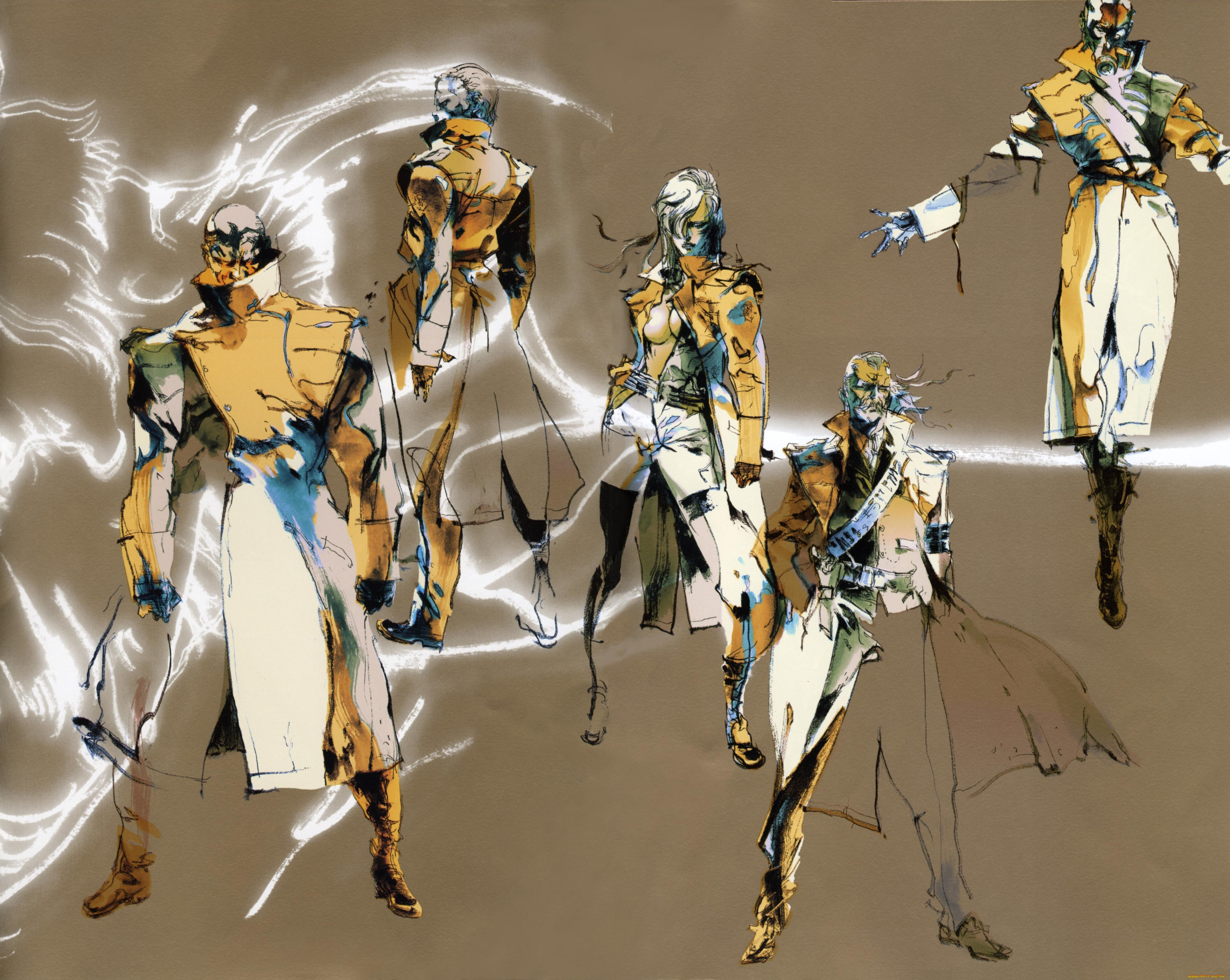 разное, арты, ветер, плащи, люди