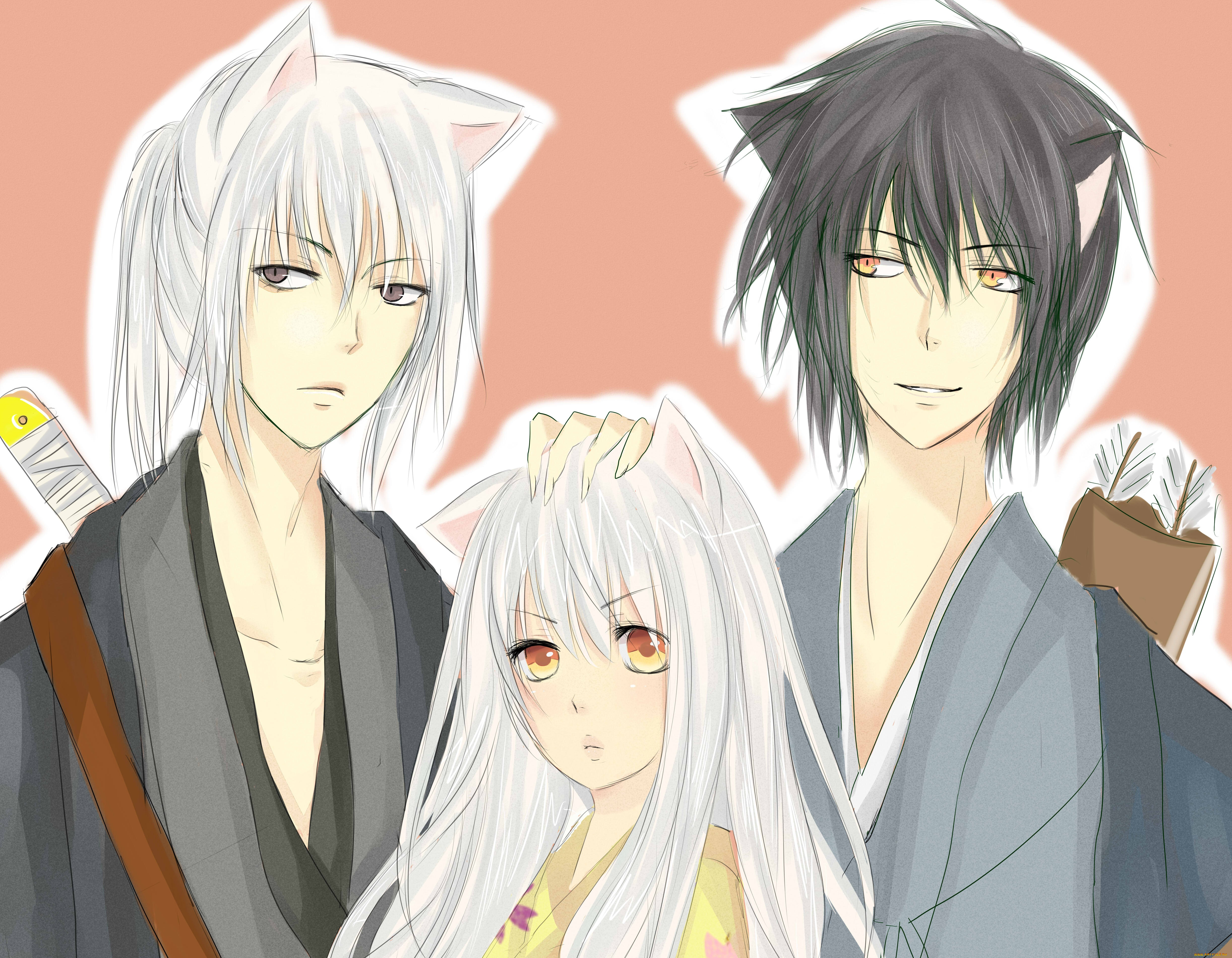 разное, арты, аниме, полу-демоны, арт