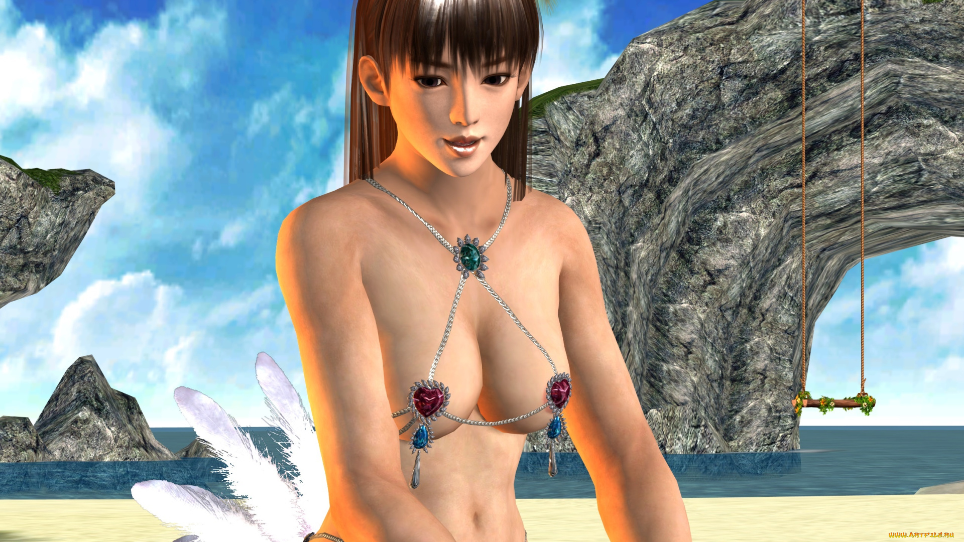 3д, графика, фантазия, , fantasy, девушка, взгляд, фон