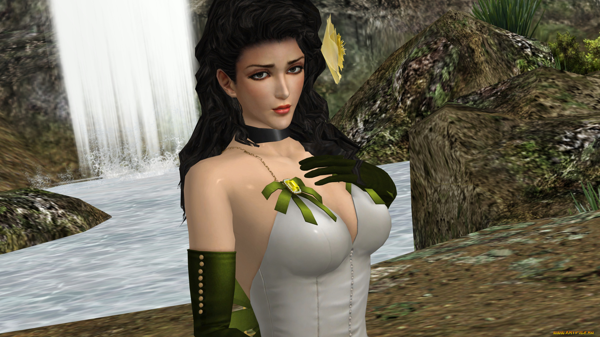 3д, графика, люди, , people, девушка, взгляд, фон