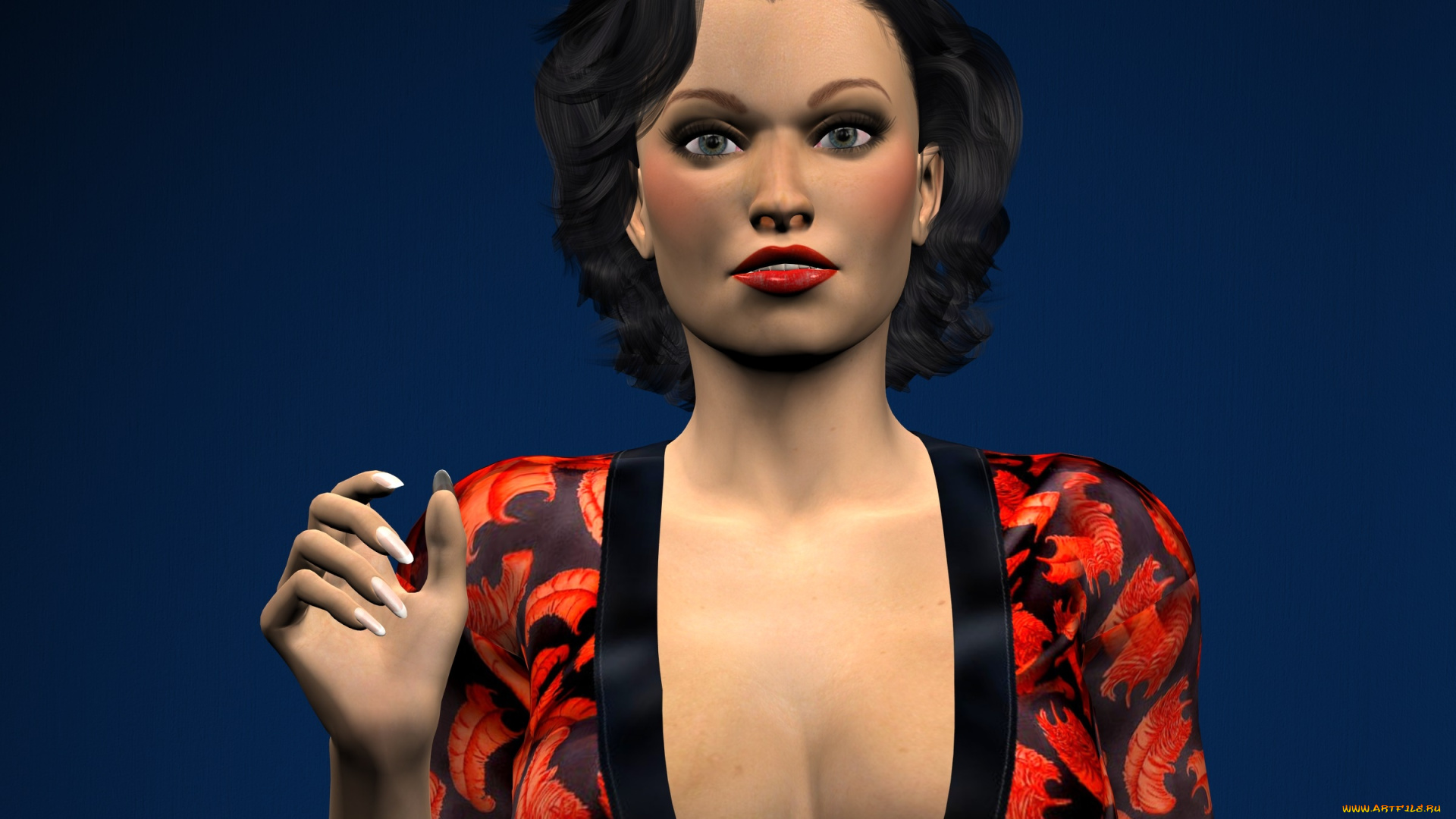 3д, графика, люди, , people, девушка, взгляд, фон