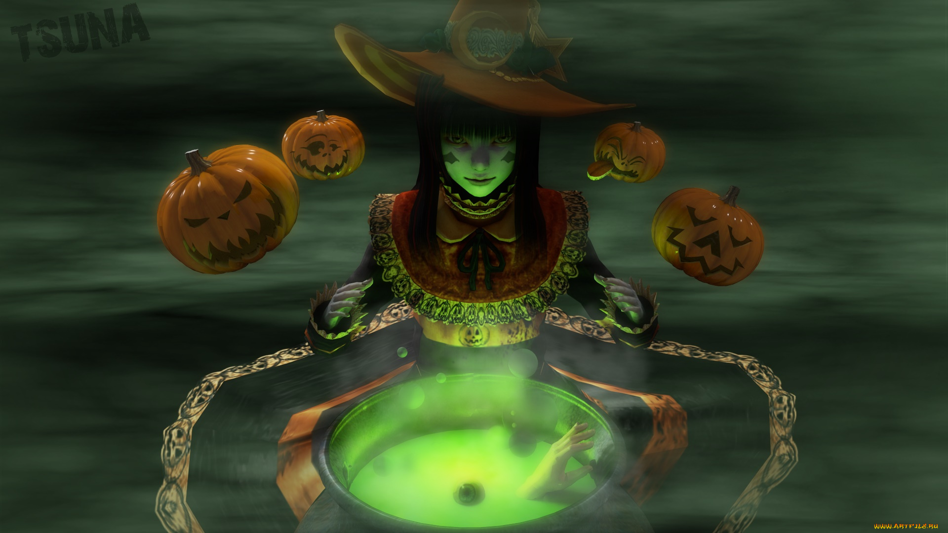 3д, графика, праздники, , holidays, ведьма