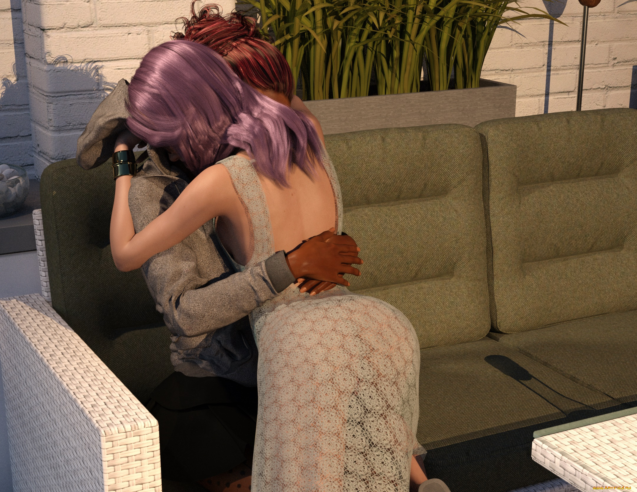 3д, графика, люди, , people, фон, взгляд, девушки