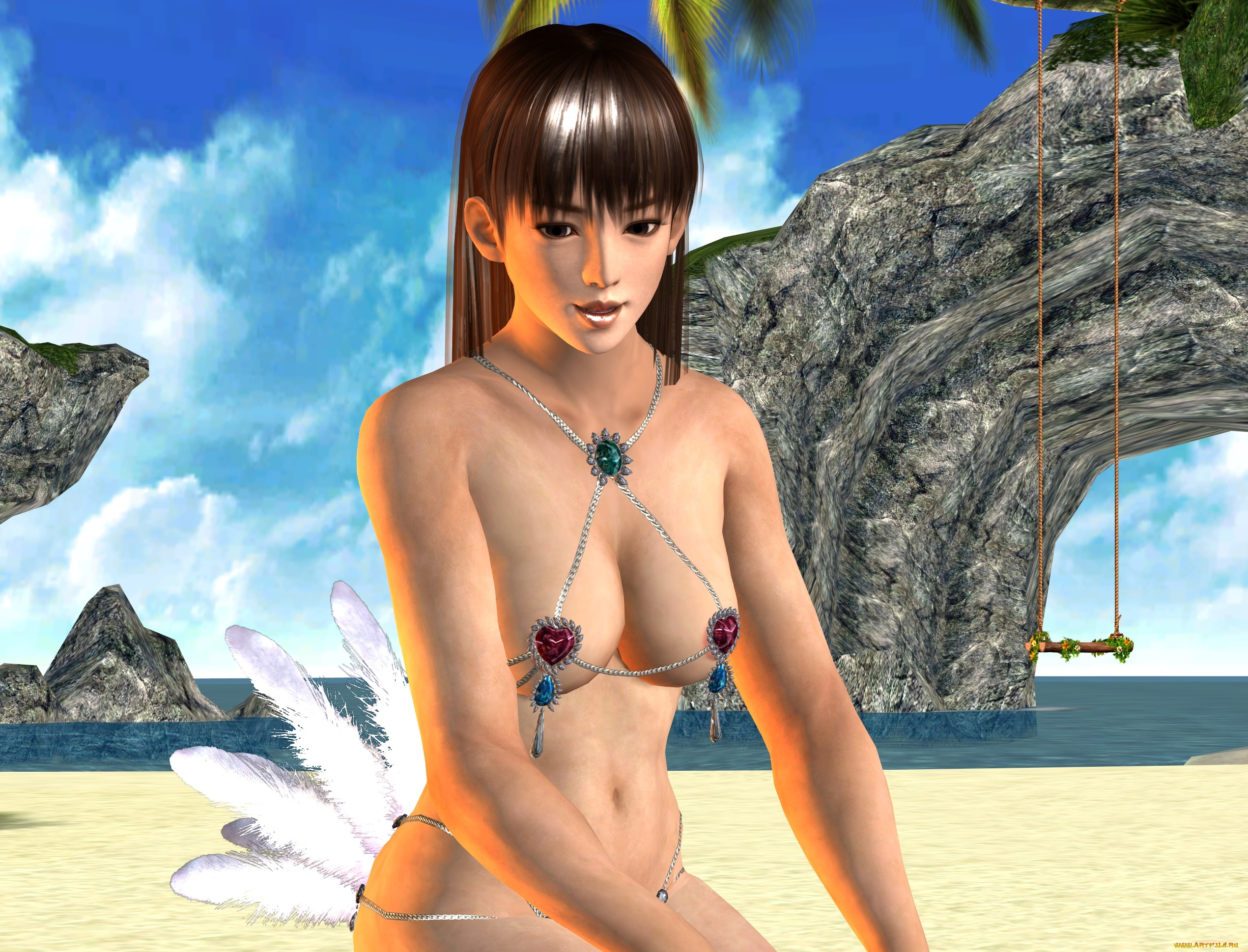 3д, графика, фантазия, , fantasy, девушка, взгляд, фон