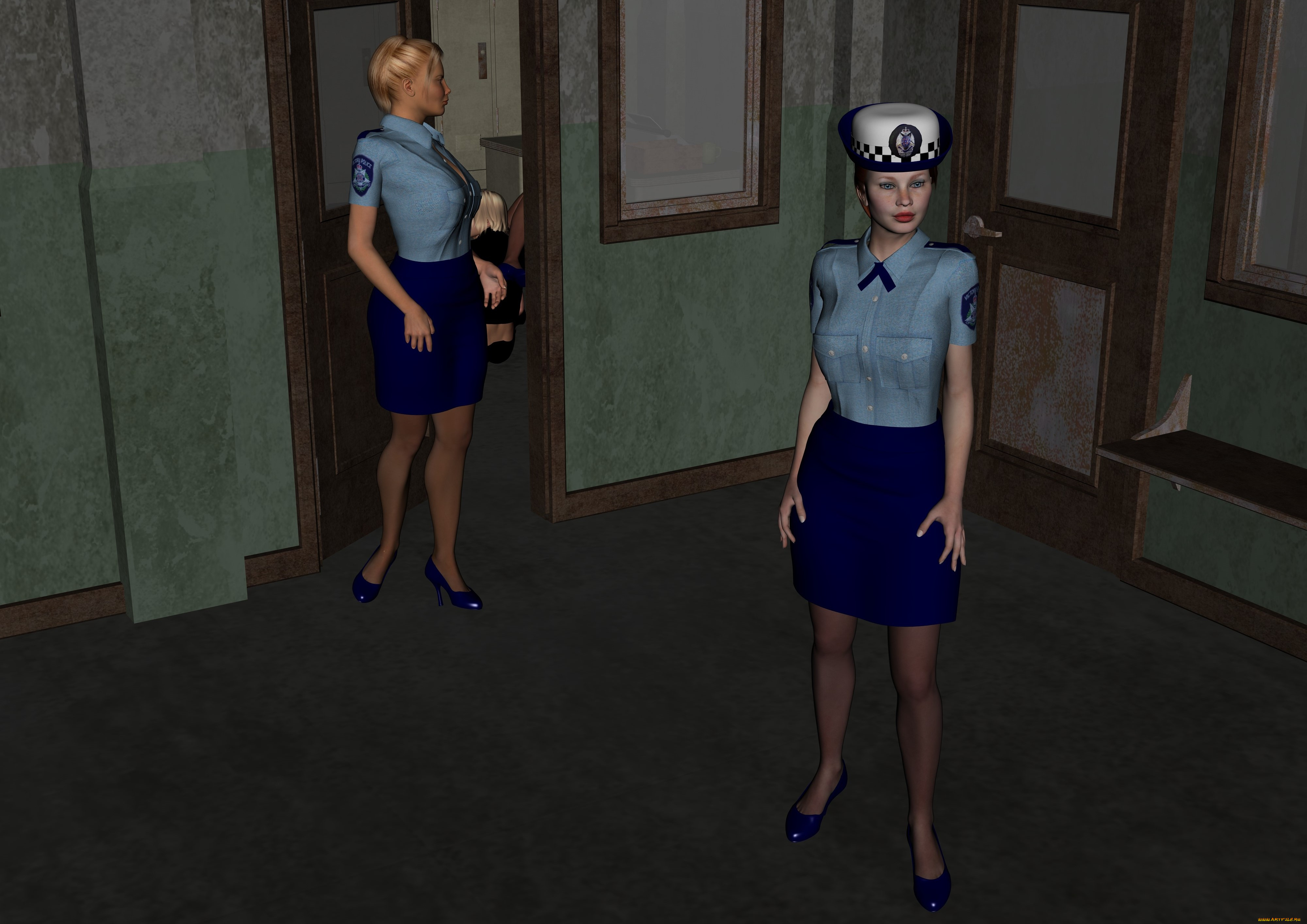 3д, графика, люди, , people, девушки, взгляд, фон